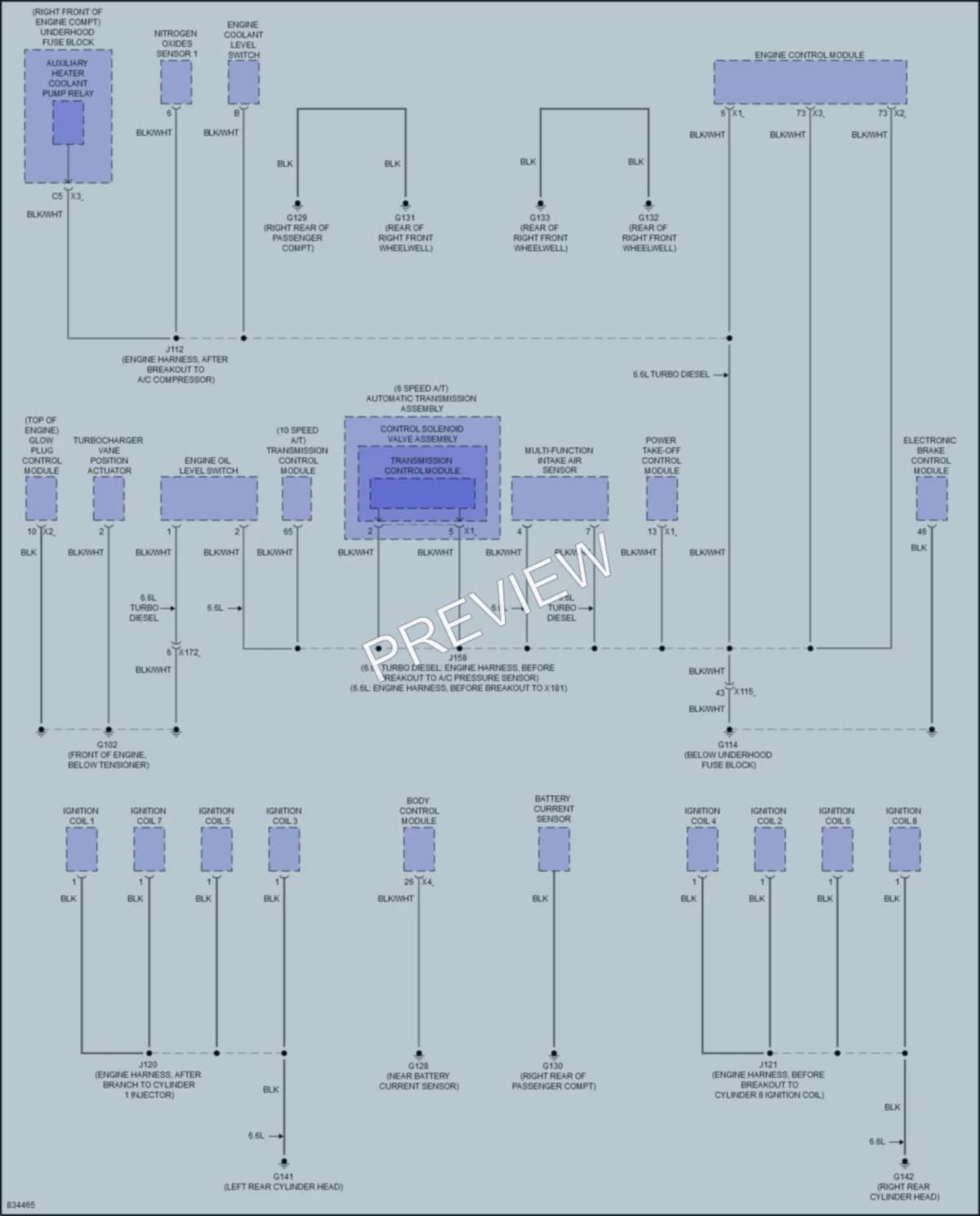 2023 Chevrolet 2500HDSilverado Ground Distribution wiring diagram preview