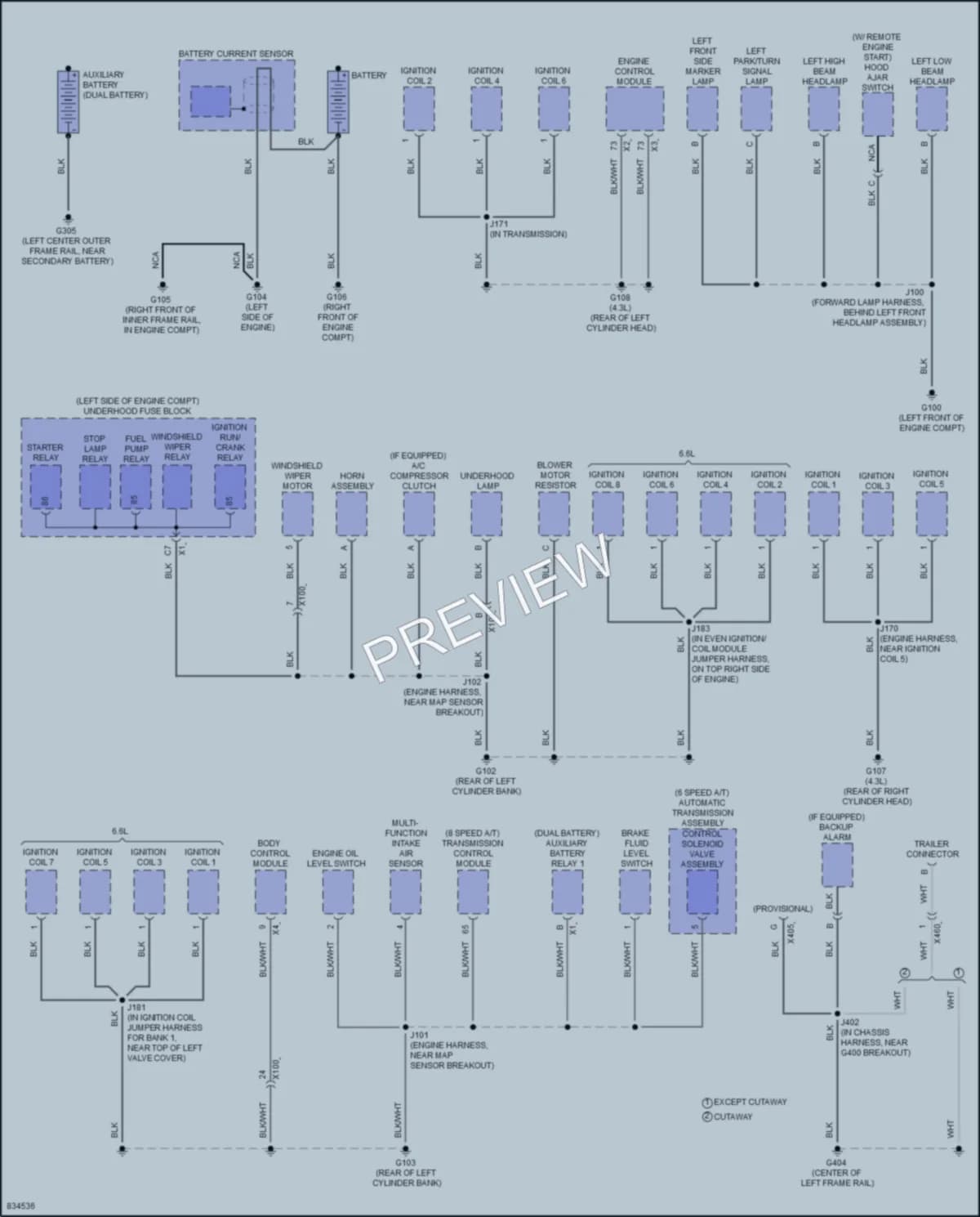 2023 Chevrolet 3500Express Ground Distribution wiring diagram preview