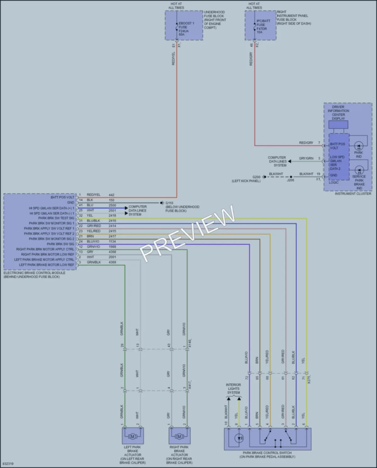 2023 Chevrolet 3500HDSilverado Shift Interlock wiring diagram preview