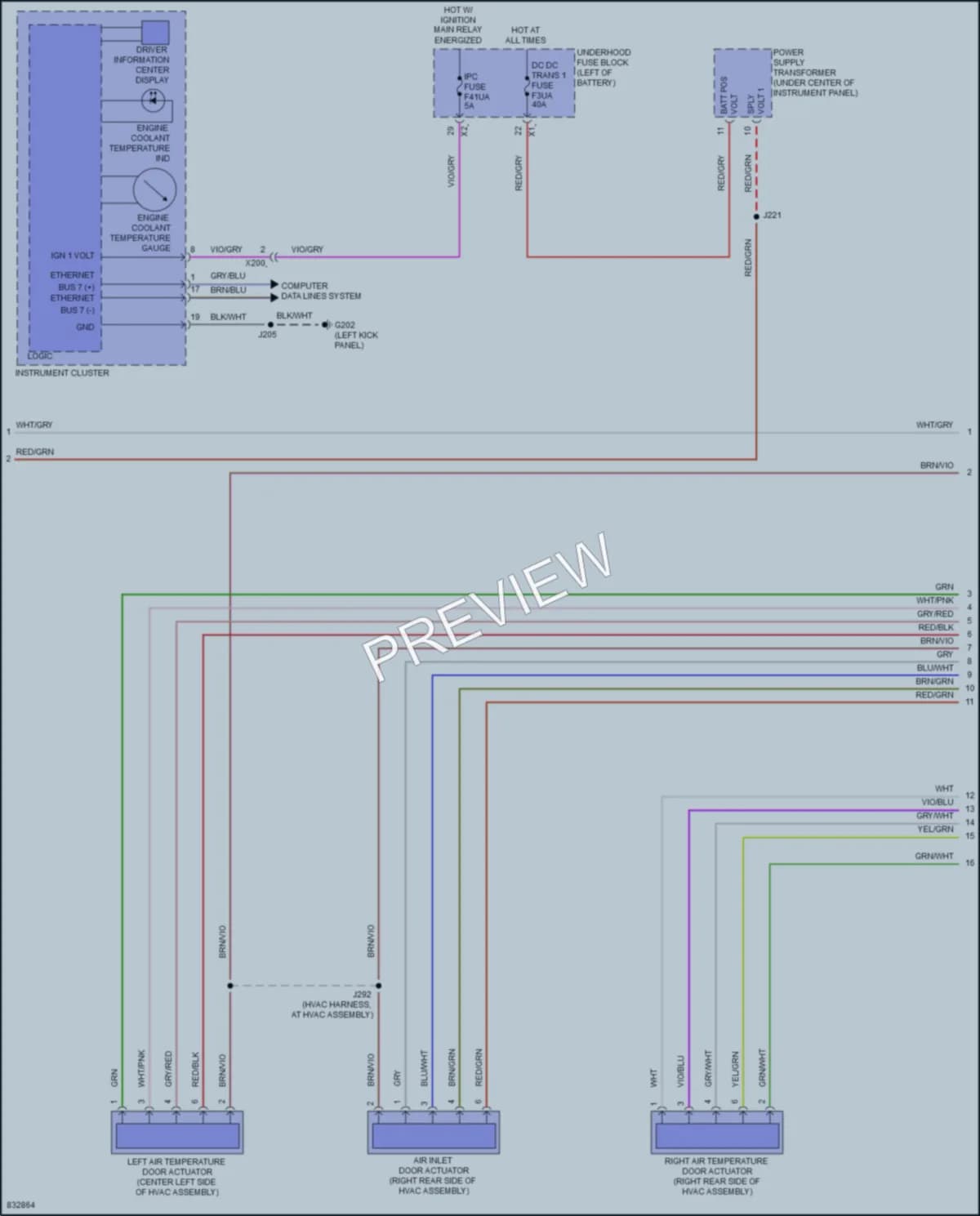 2023 Chevrolet Blazer Air Conditioning wiring diagram preview