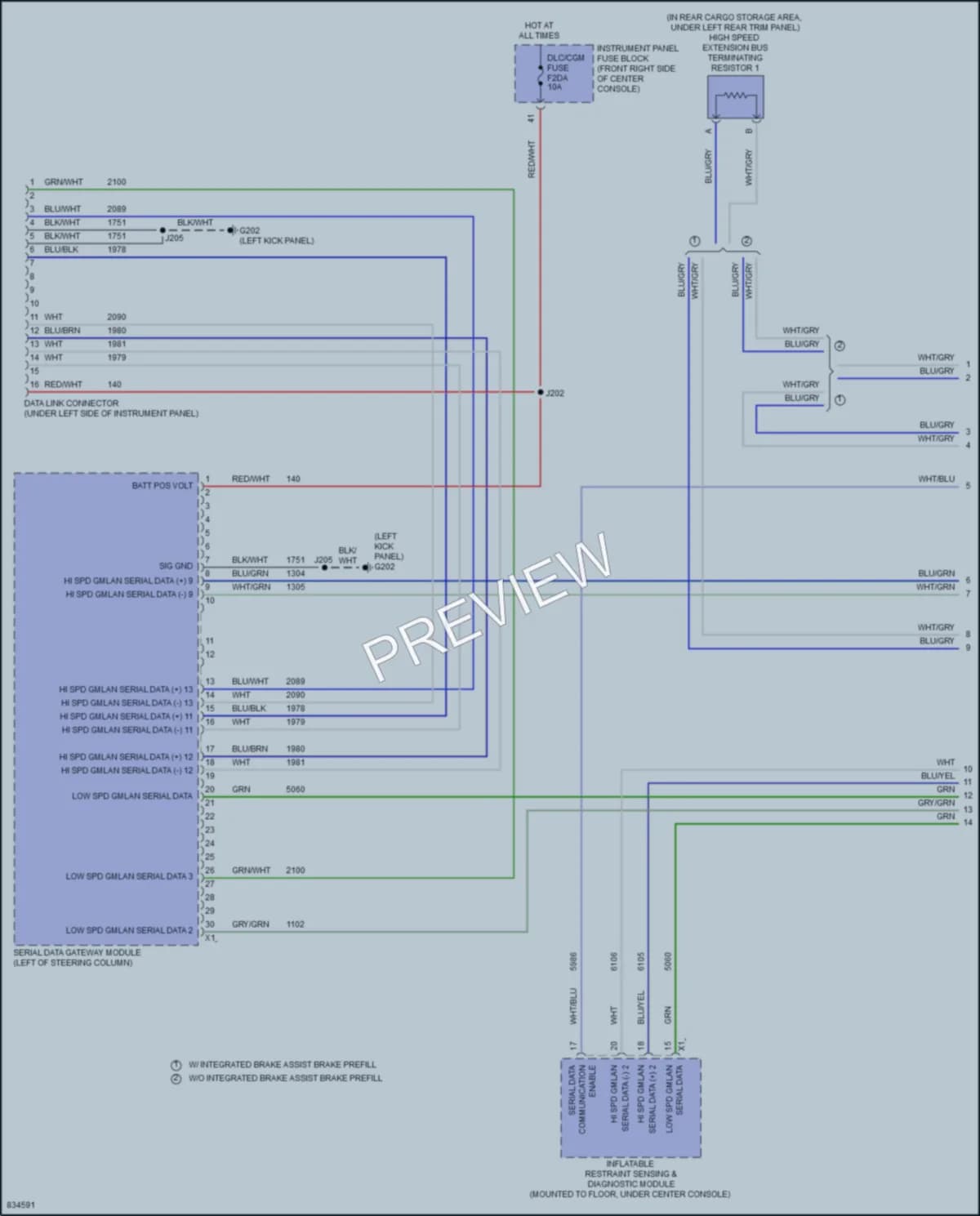 2023 Chevrolet Blazer Computer Data Lines wiring diagram preview