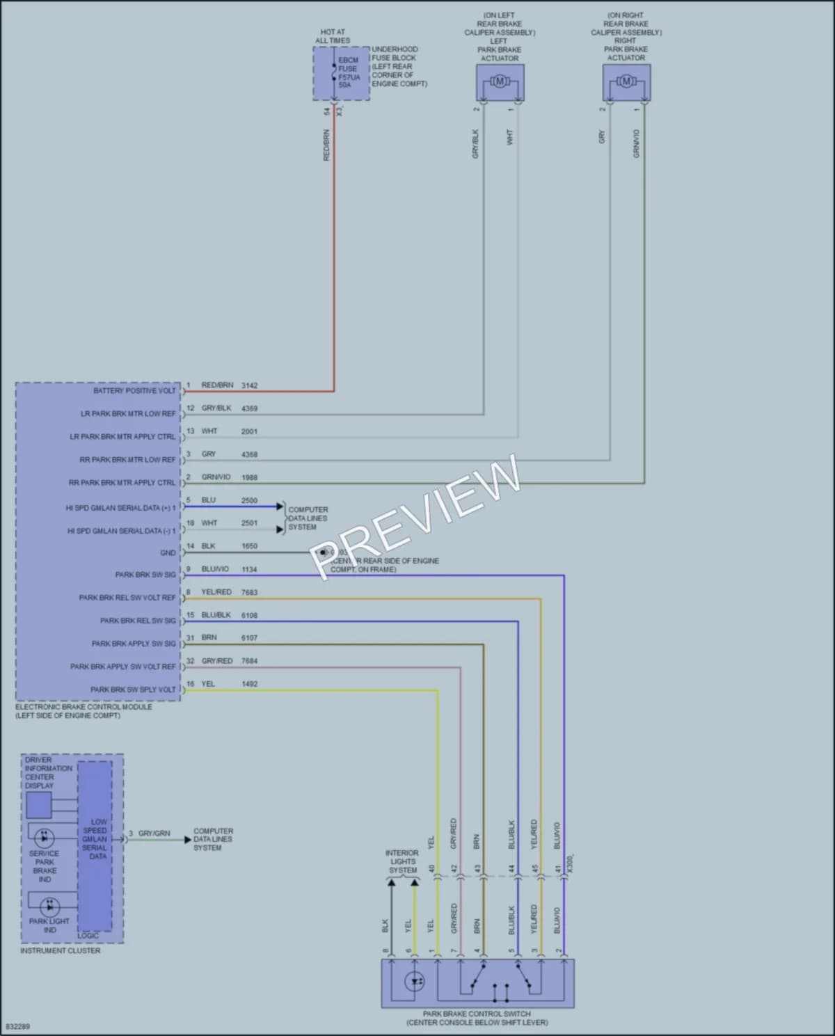 2023 Chevrolet BoltEUV Shift Interlock wiring diagram preview