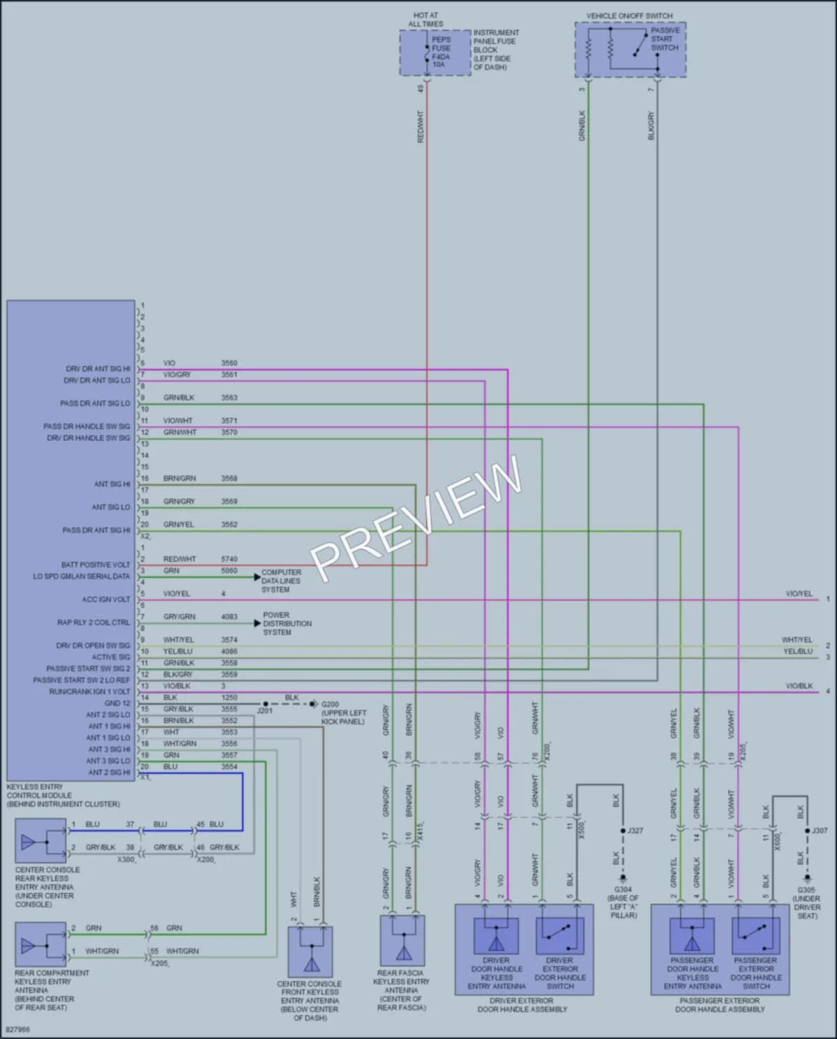 2023 Chevrolet BoltEV Power Door Locks wiring diagram preview