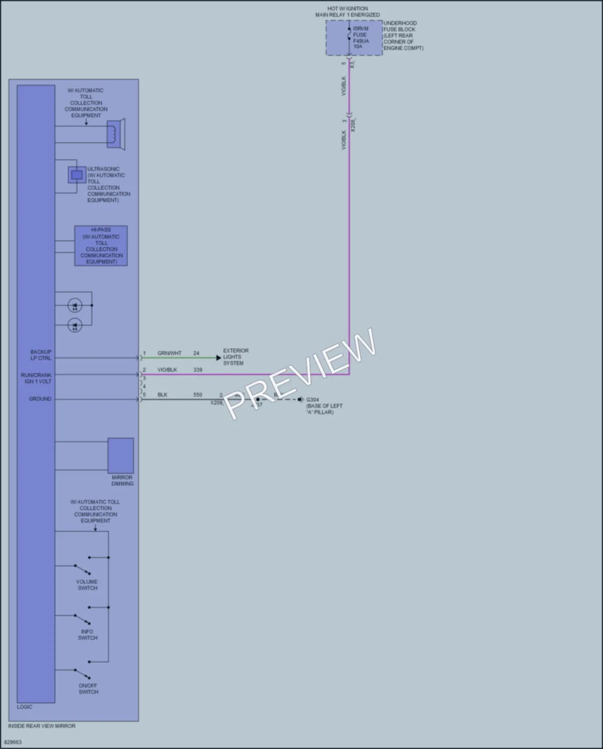 2023 Chevrolet BoltEV Power Mirrors wiring diagram preview