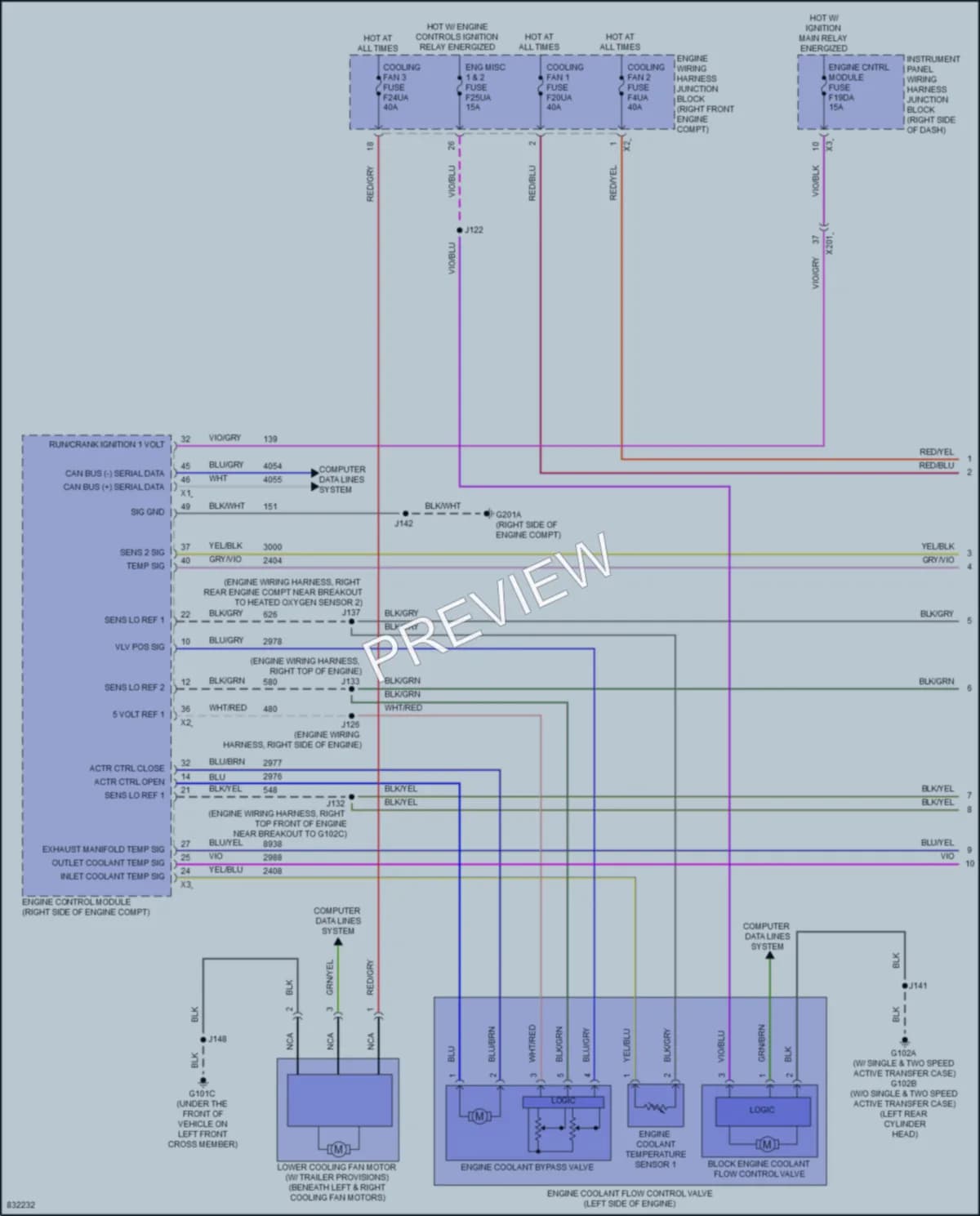 2023 Chevrolet Colorado Cooling Fan wiring diagram preview