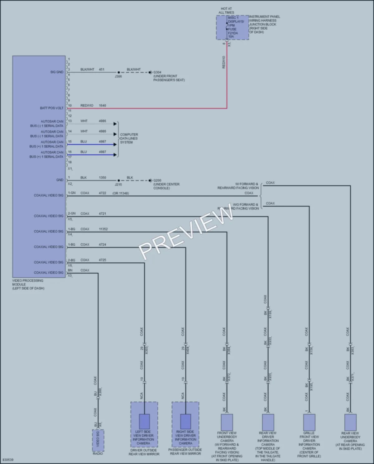 2023 Chevrolet Colorado Navigation wiring diagram preview