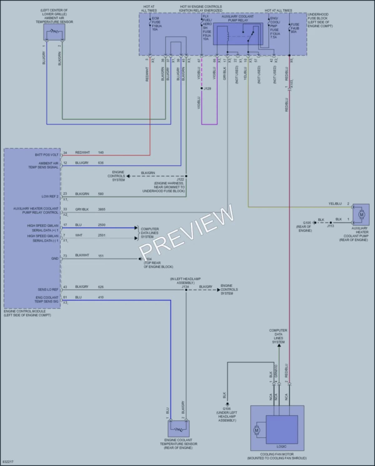 2023 Chevrolet Equinox Cooling Fan wiring diagram preview