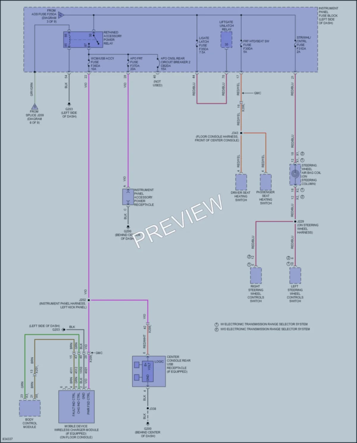 2023 Chevrolet Equinox Power Distribution wiring diagram preview