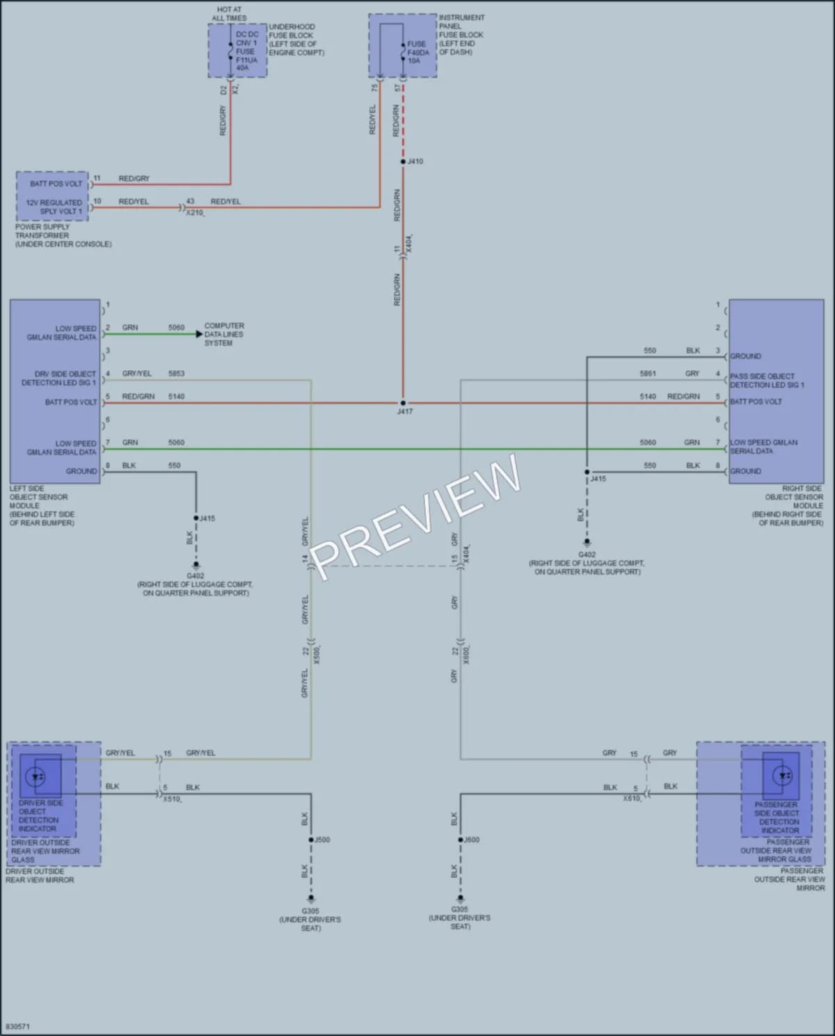 2023 Chevrolet Malibu Navigation wiring diagram preview