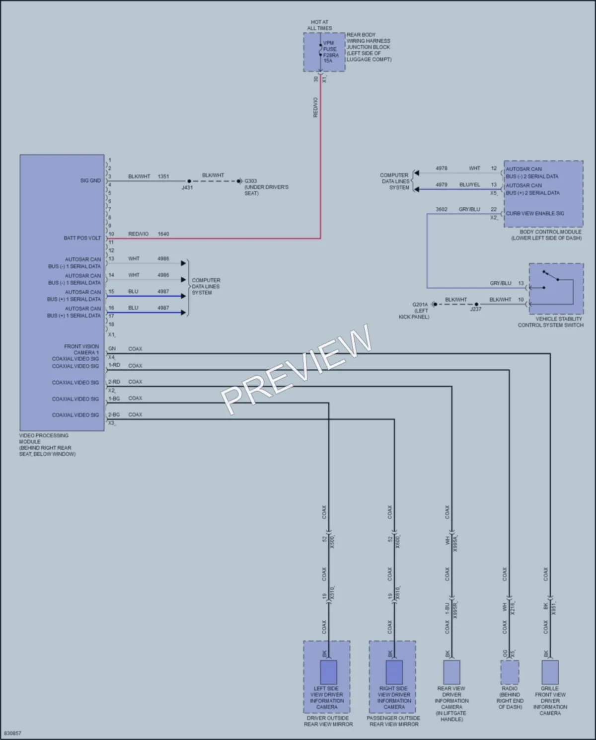 2023 Chevrolet Suburban Navigation wiring diagram preview