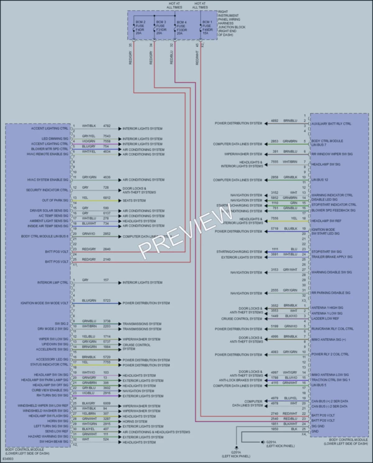 2023 Chevrolet Tahoe Body Control Modules wiring diagram preview