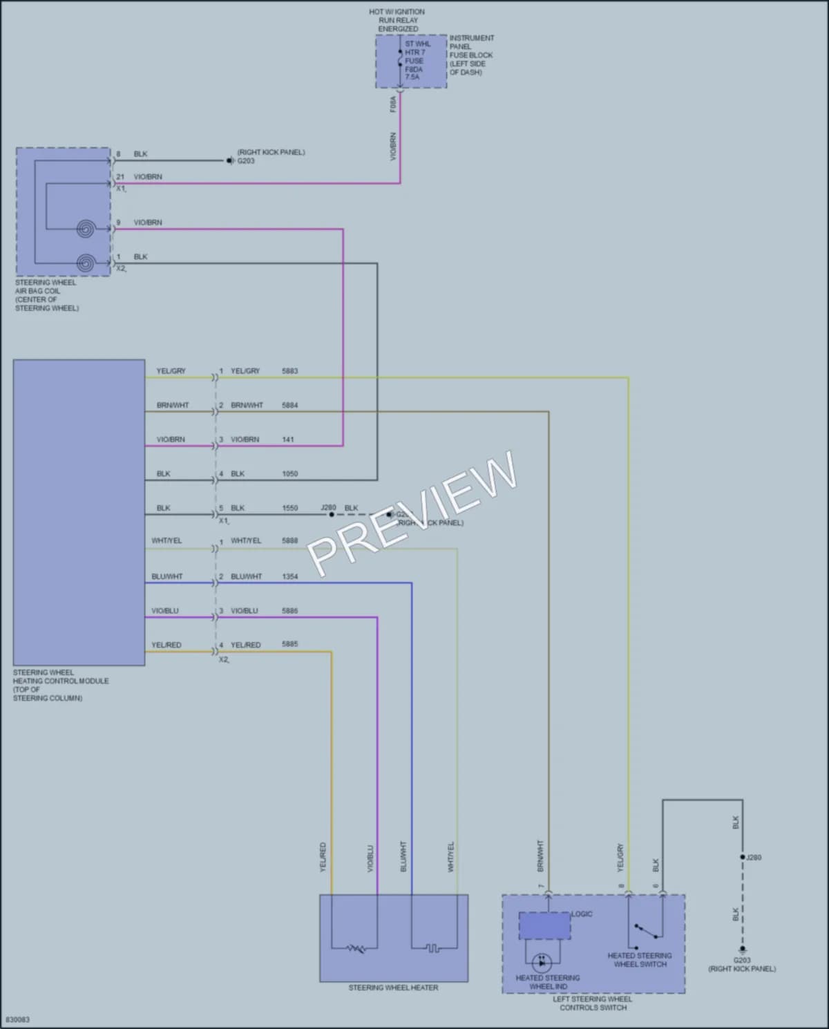 2023 Chevrolet TrailBlazer Power Seats wiring diagram preview