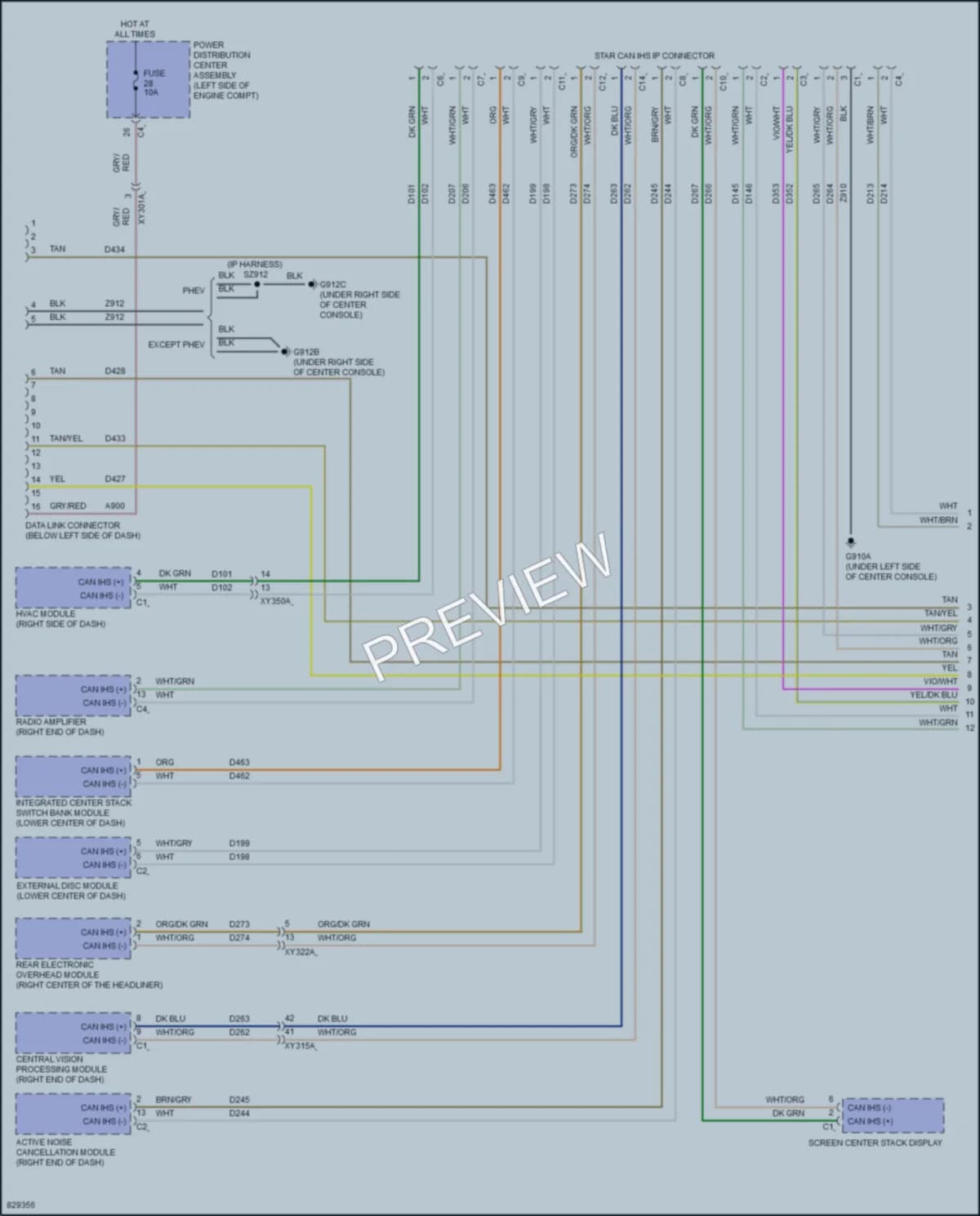 2023 Chrysler PacificaNew Computer Data Lines wiring diagram preview
