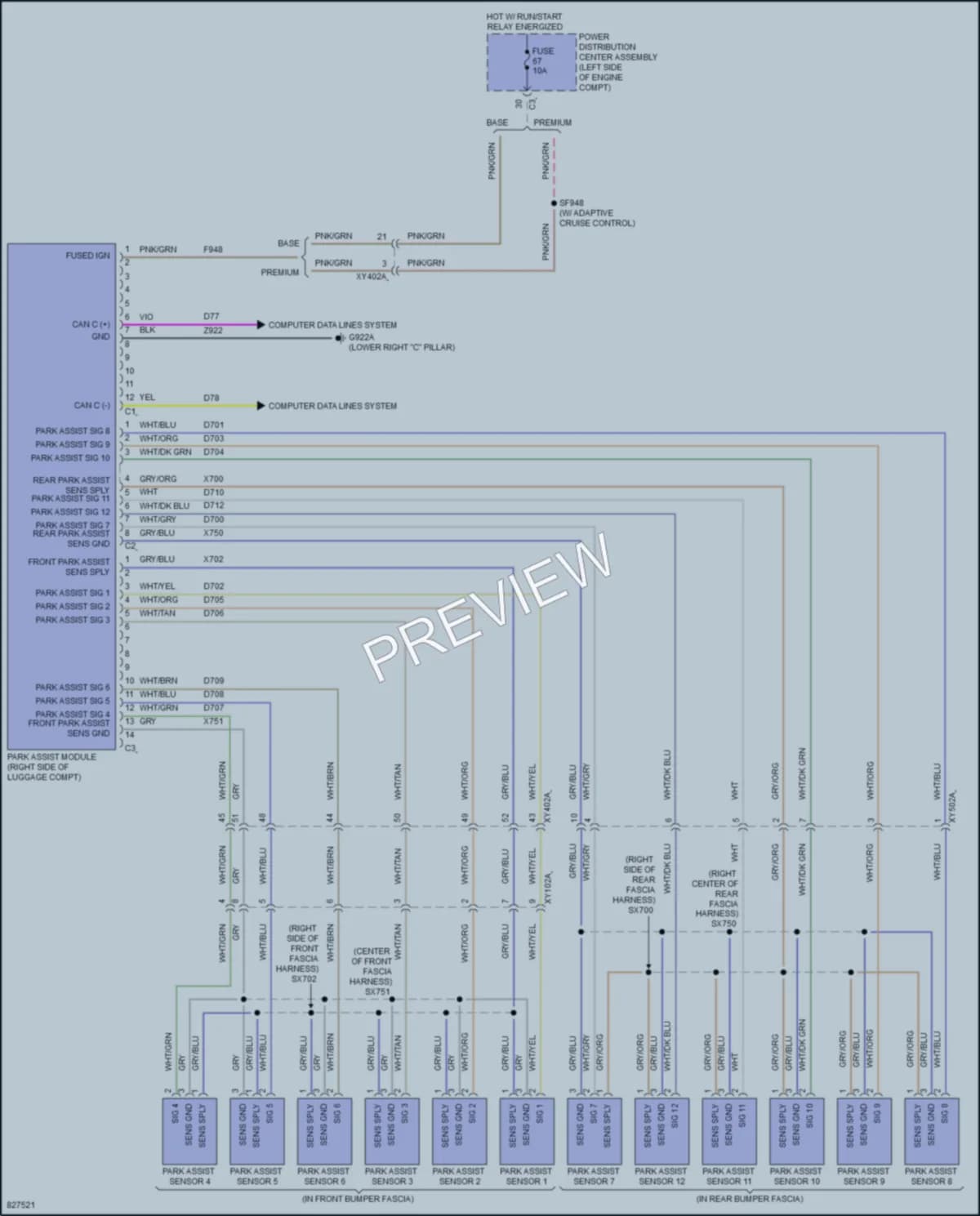 2023 Chrysler PacificaNew Navigation wiring diagram preview