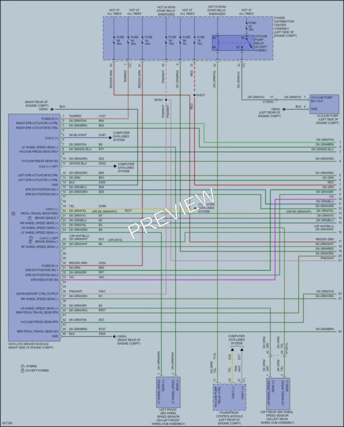 2023 Chrysler Voyager Anti Lock Brakes wiring diagram preview