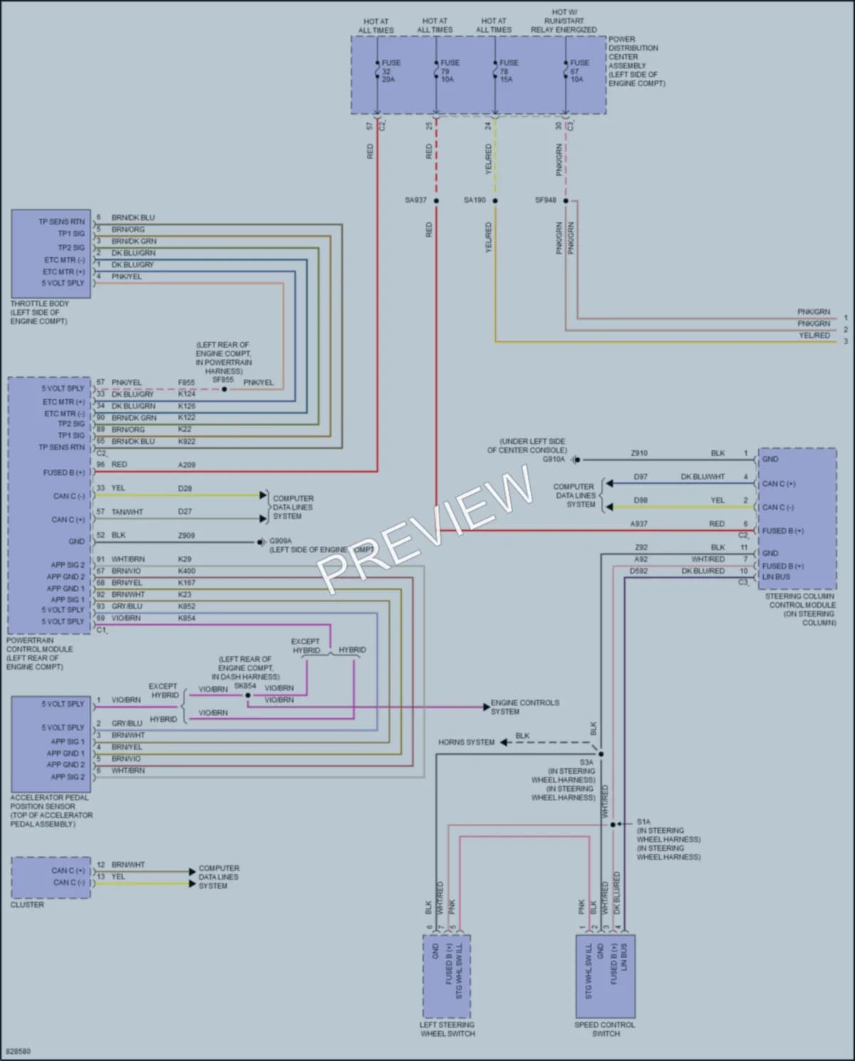 2023 Chrysler Voyager Cruise Control wiring diagram preview