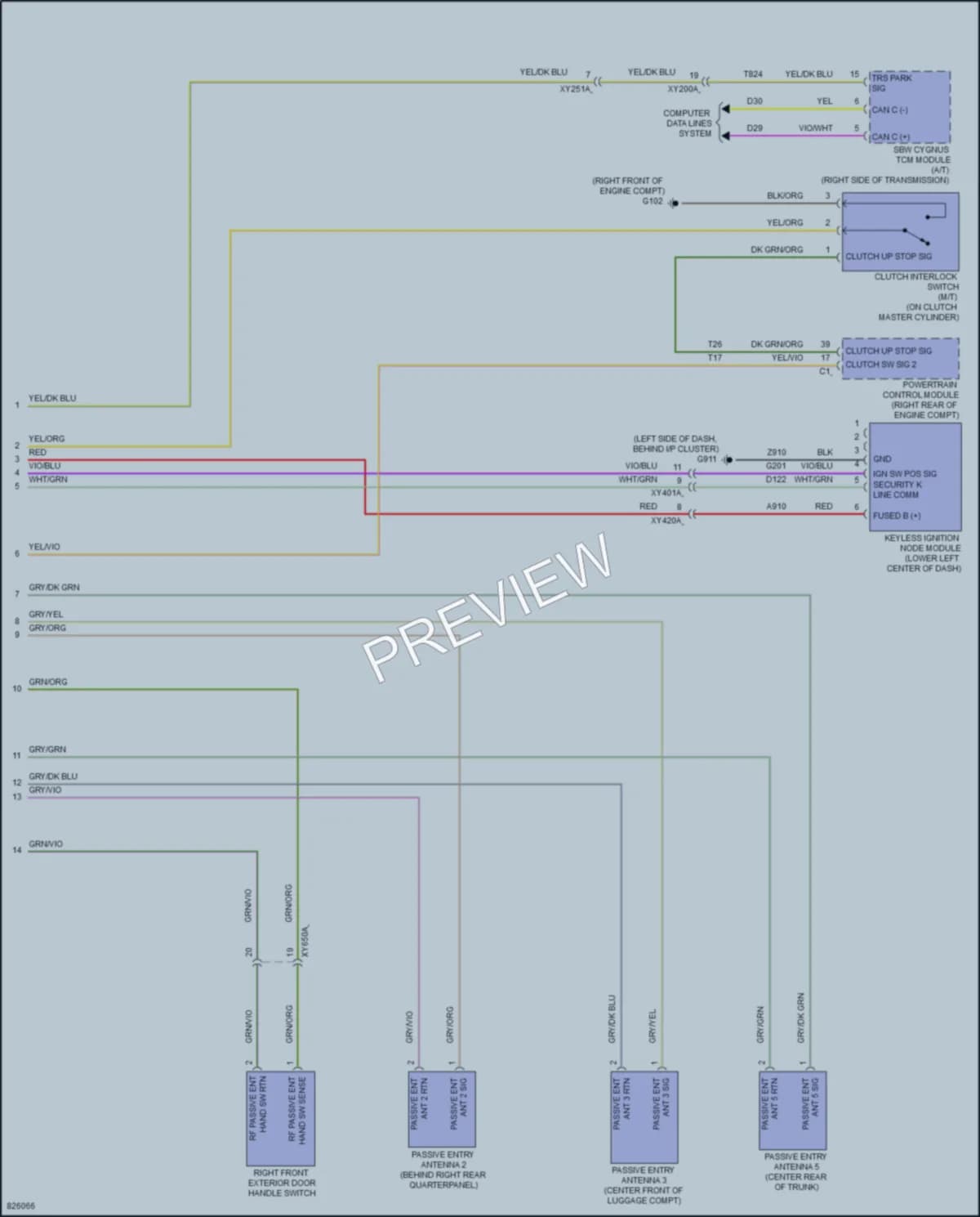 2023 Dodge Challenger Anti Theft wiring diagram preview