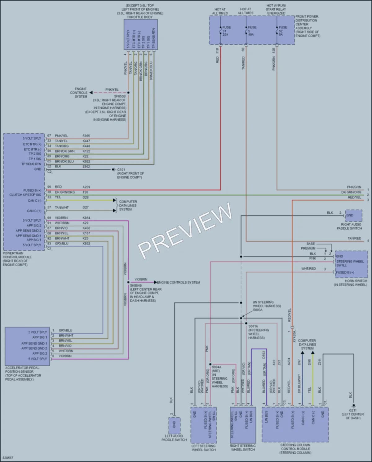 2023 Dodge Challenger Cruise Control wiring diagram preview