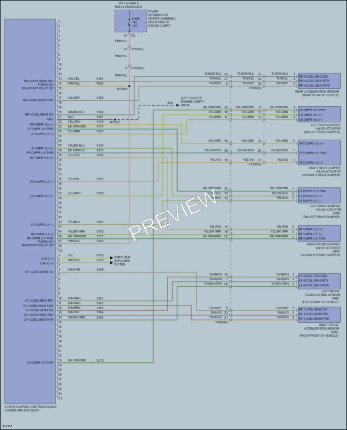 2023 Dodge Durango Electronic Suspension wiring diagram preview