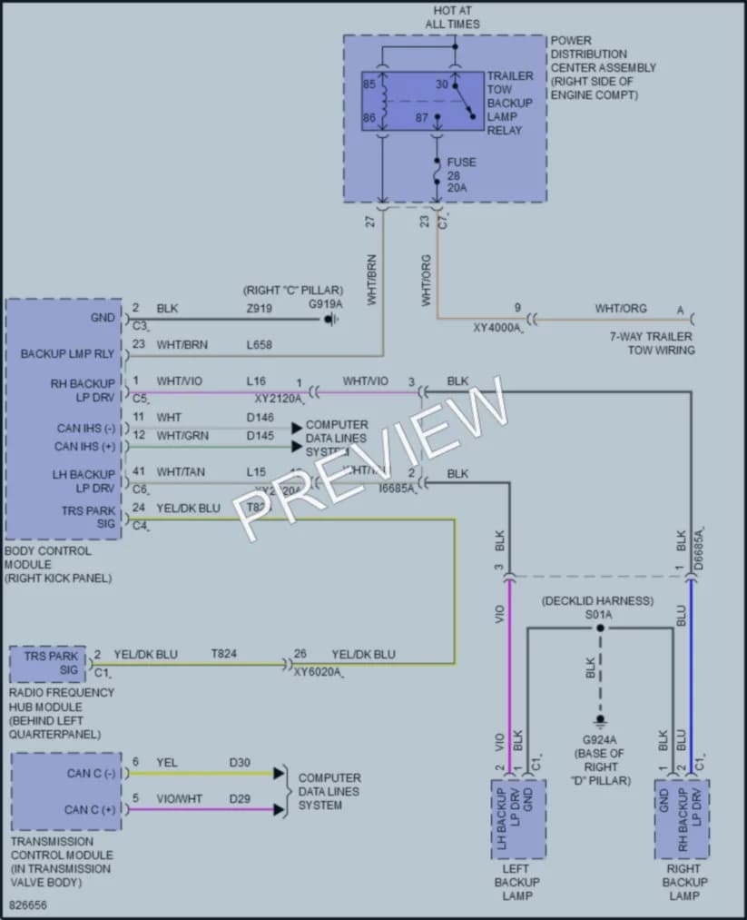 2023 Dodge Durango Exterior Lights wiring diagram preview