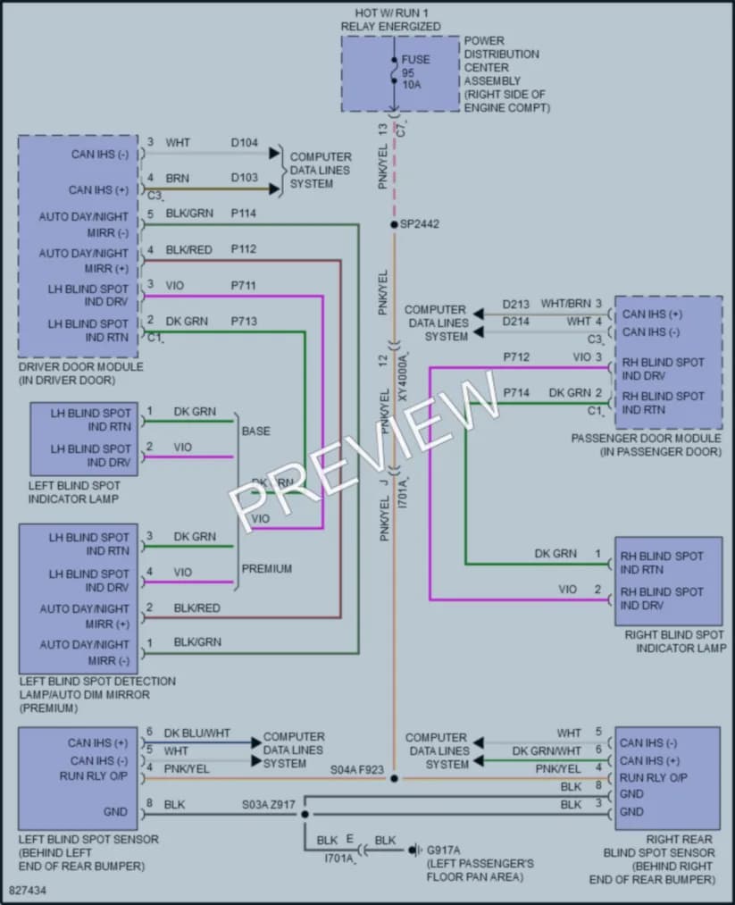 2023 Dodge Durango Navigation wiring diagram preview