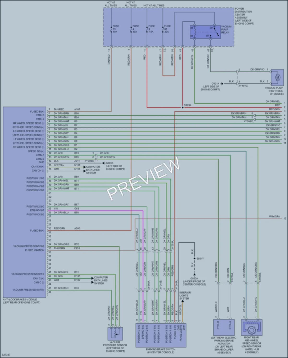2023 Dodge Hornet Anti Lock Brakes wiring diagram preview