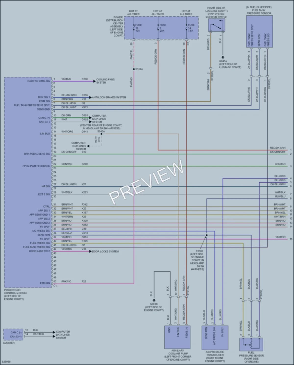 2023 Dodge Hornet Engine Performance wiring diagram preview
