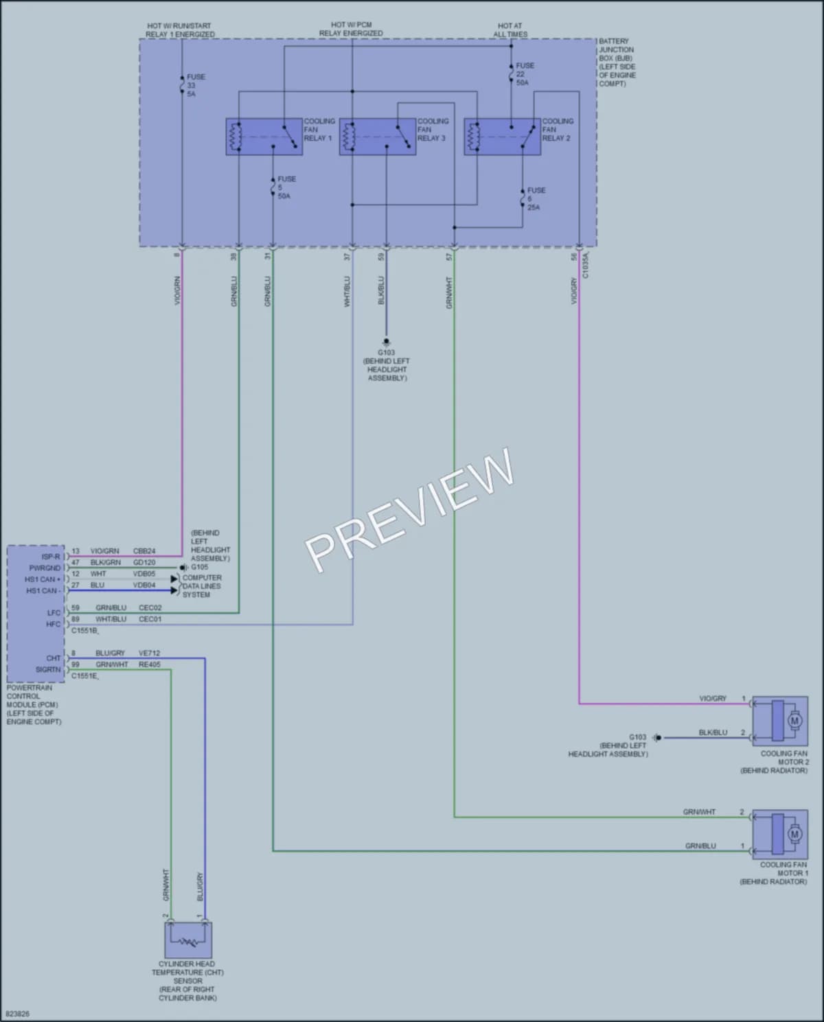 2023 Ford 150Transit Cooling Fan wiring diagram preview