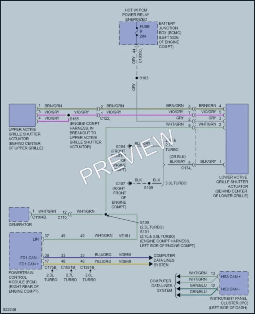 2023 Ford Bronco Active Bodyworks wiring diagram preview