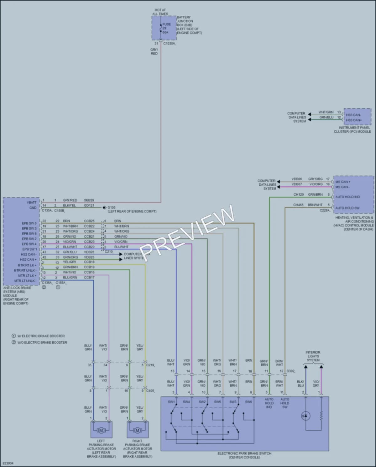 2023 Ford BroncoSport Shift Interlock wiring diagram preview