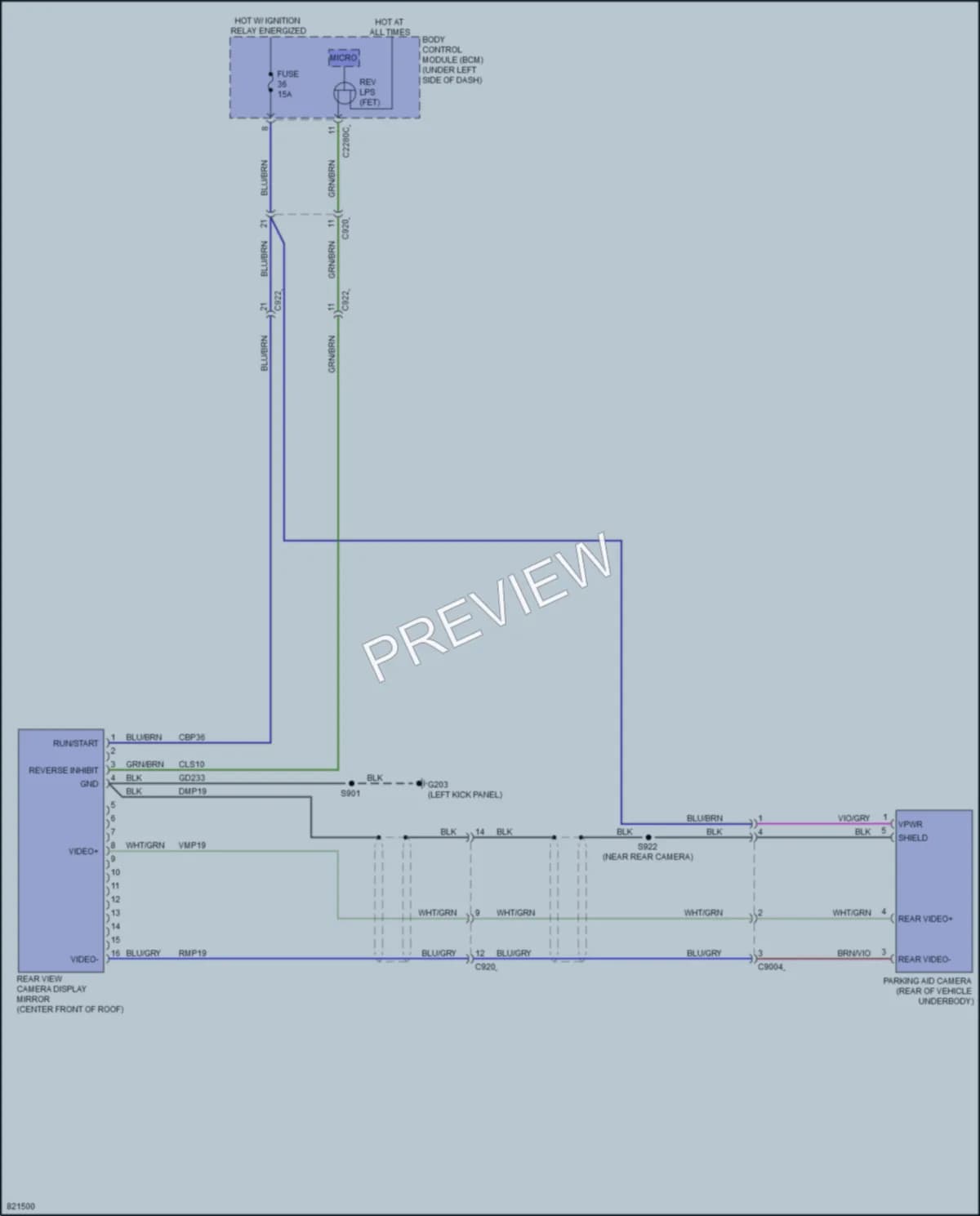 2023 Ford E350Econoline Power Mirrors wiring diagram preview
