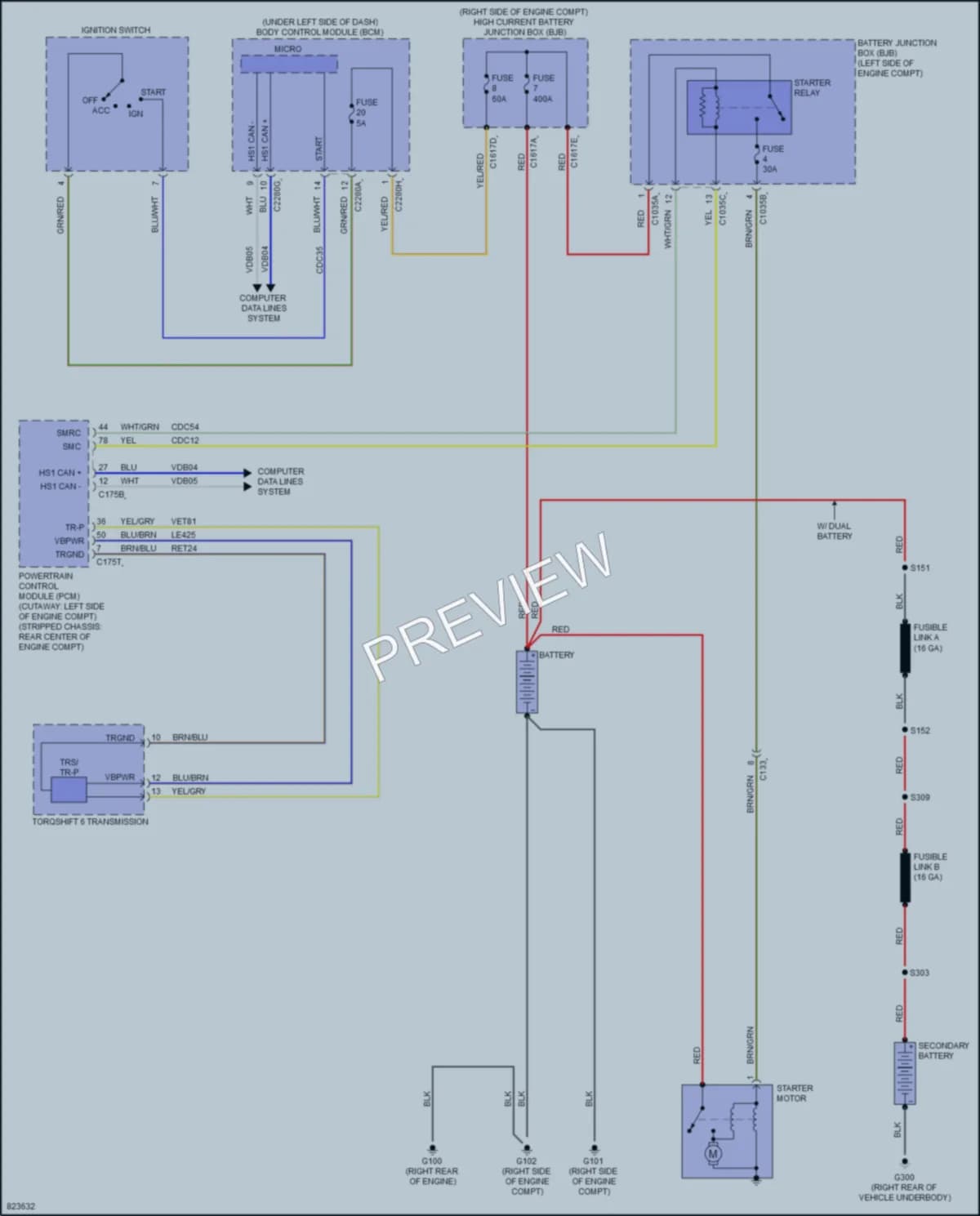 2023 Ford E350Econoline Starting Charging wiring diagram preview