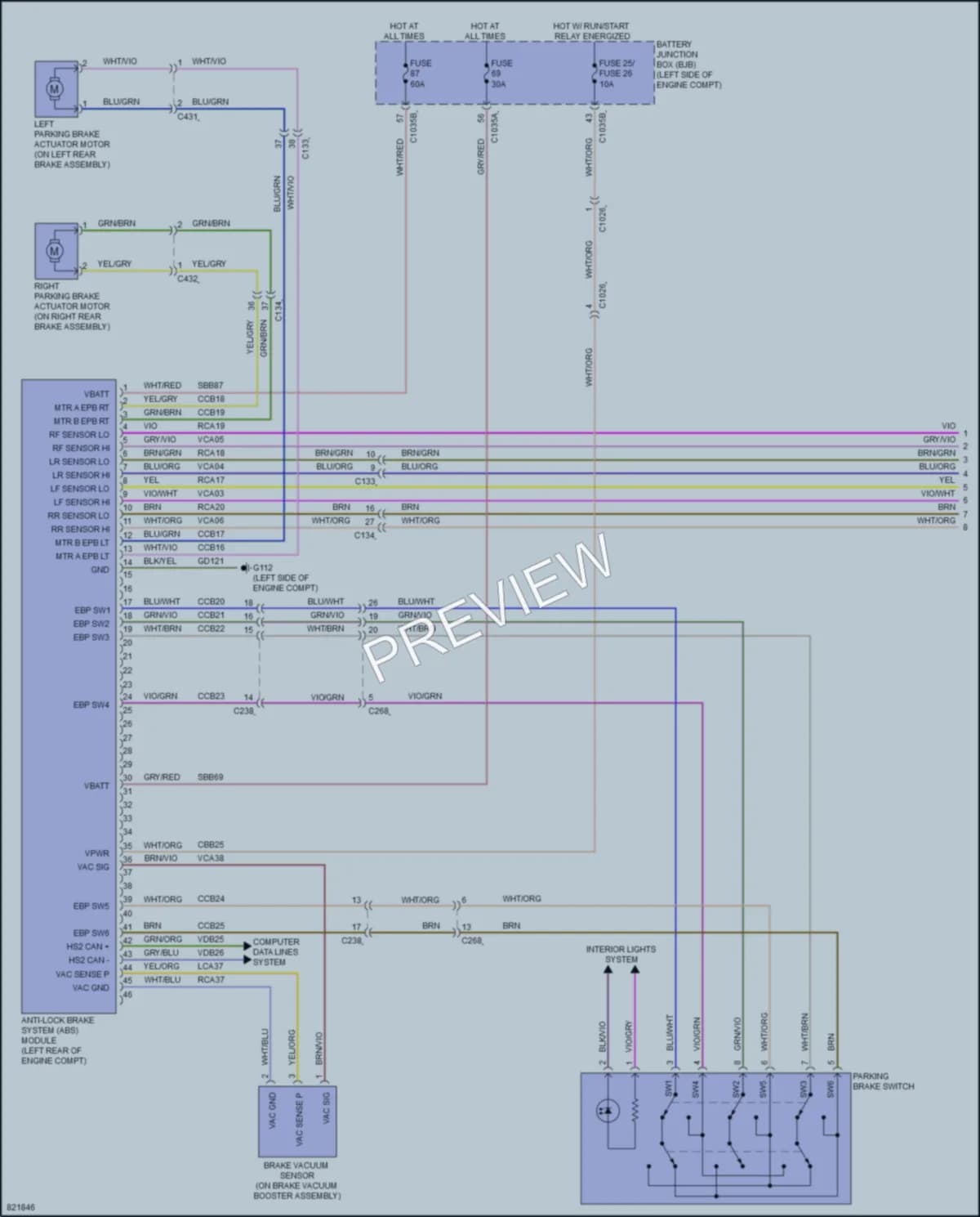 2023 Ford Edge Anti Lock Brakes wiring diagram preview