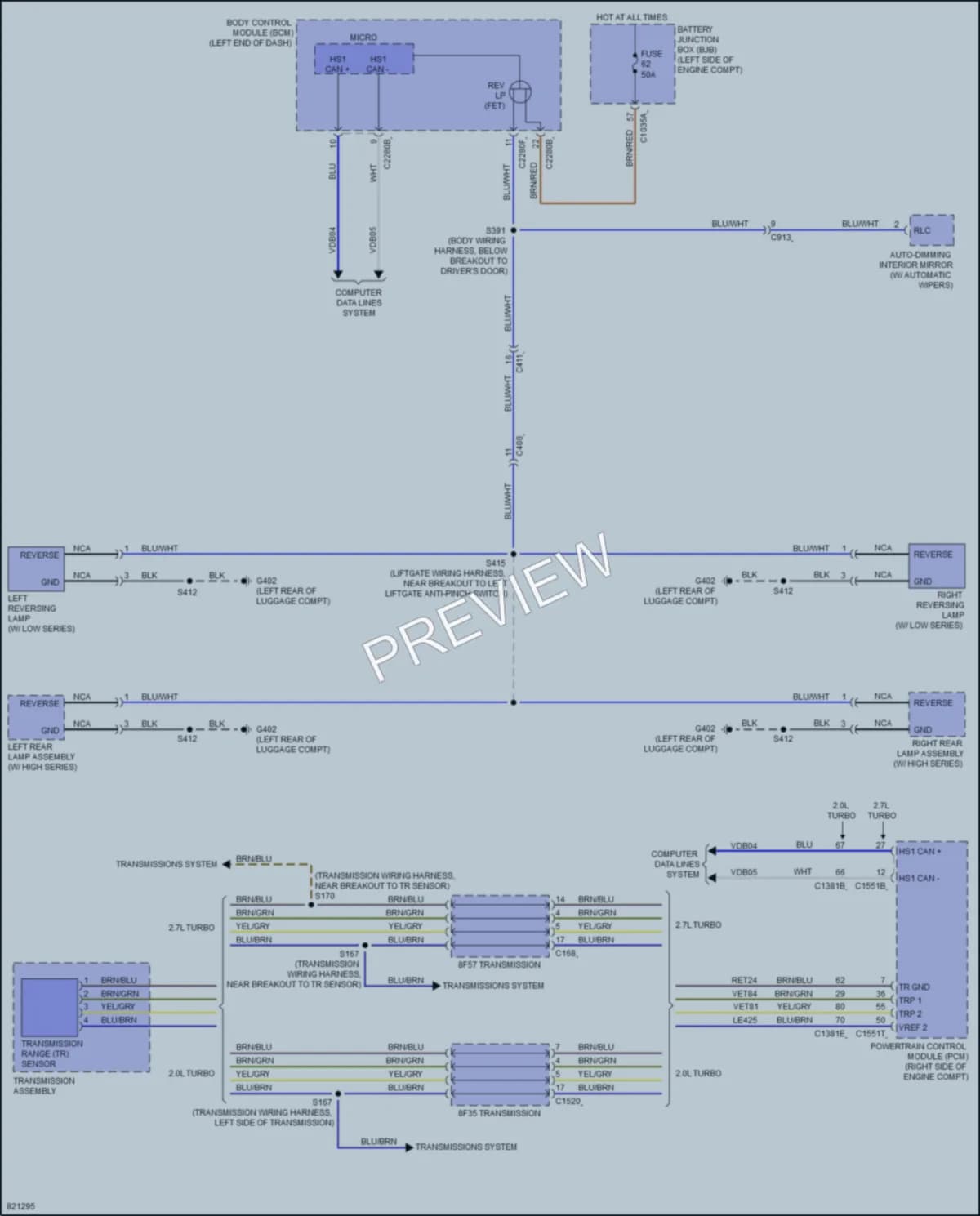 2023 Ford Edge Exterior Lights wiring diagram preview