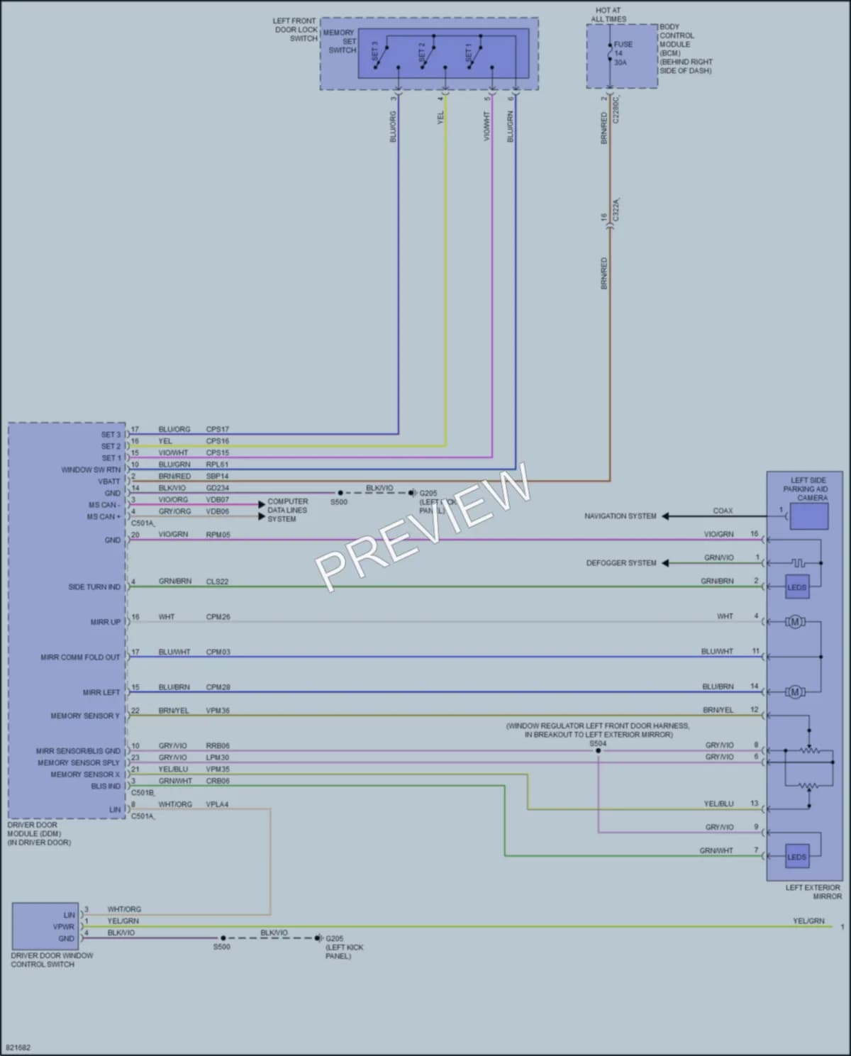 2023 Ford EscapePlugIn Memory Systems wiring diagram preview