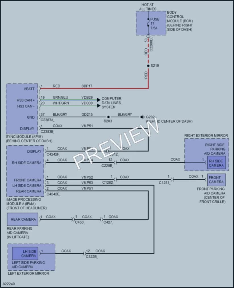 2023 Ford EscapePlugIn Navigation wiring diagram preview