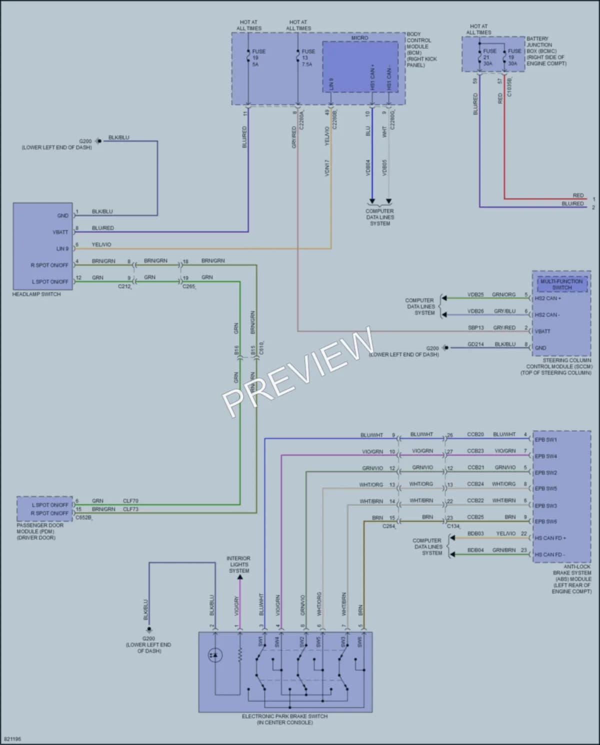 2023 Ford Expedition Headlights wiring diagram preview