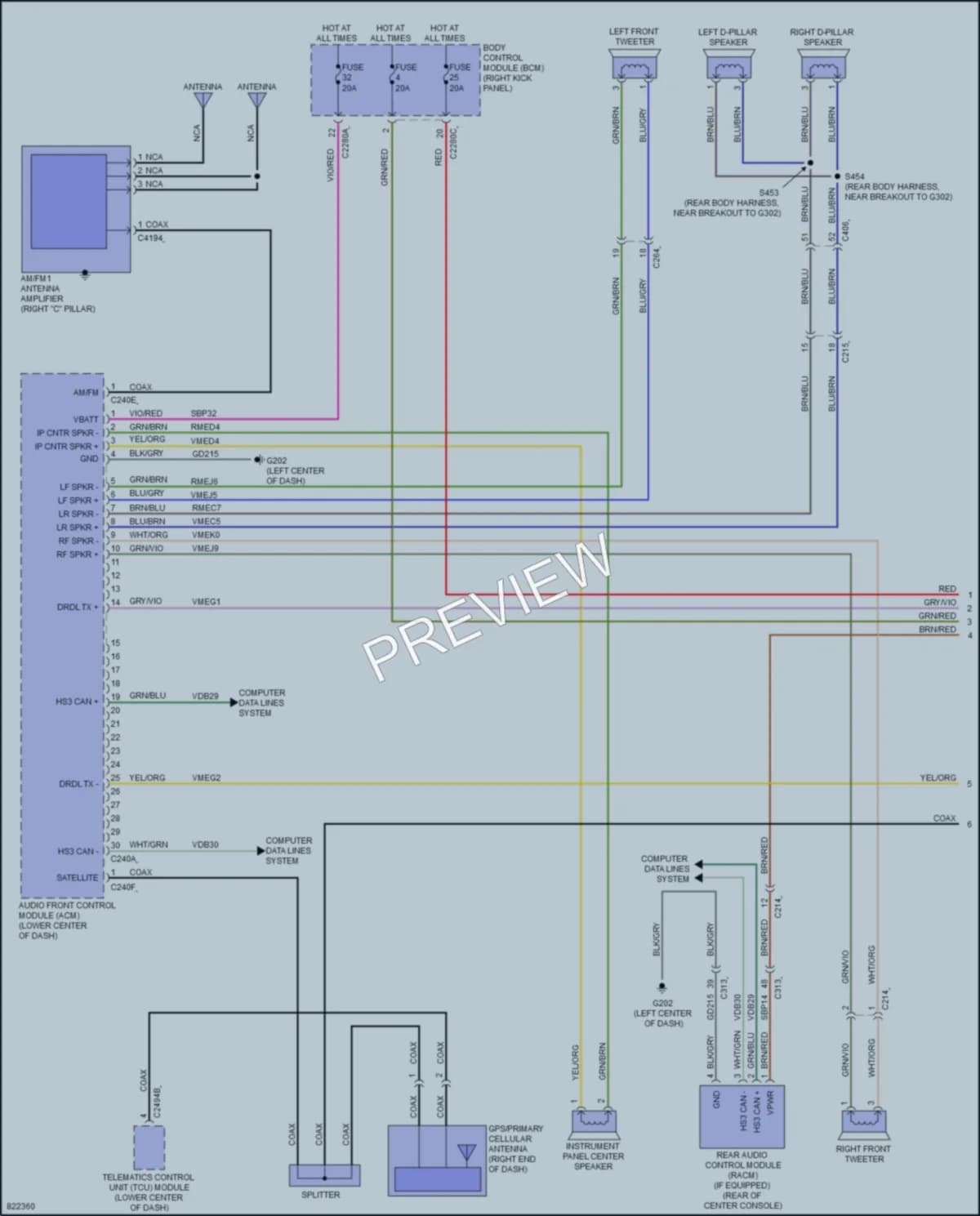 2023 Ford Expedition Radio wiring diagram preview
