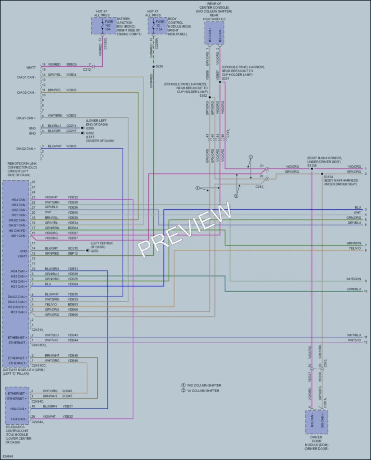 2023 Ford ExpeditionMAX Computer Data Lines wiring diagram preview