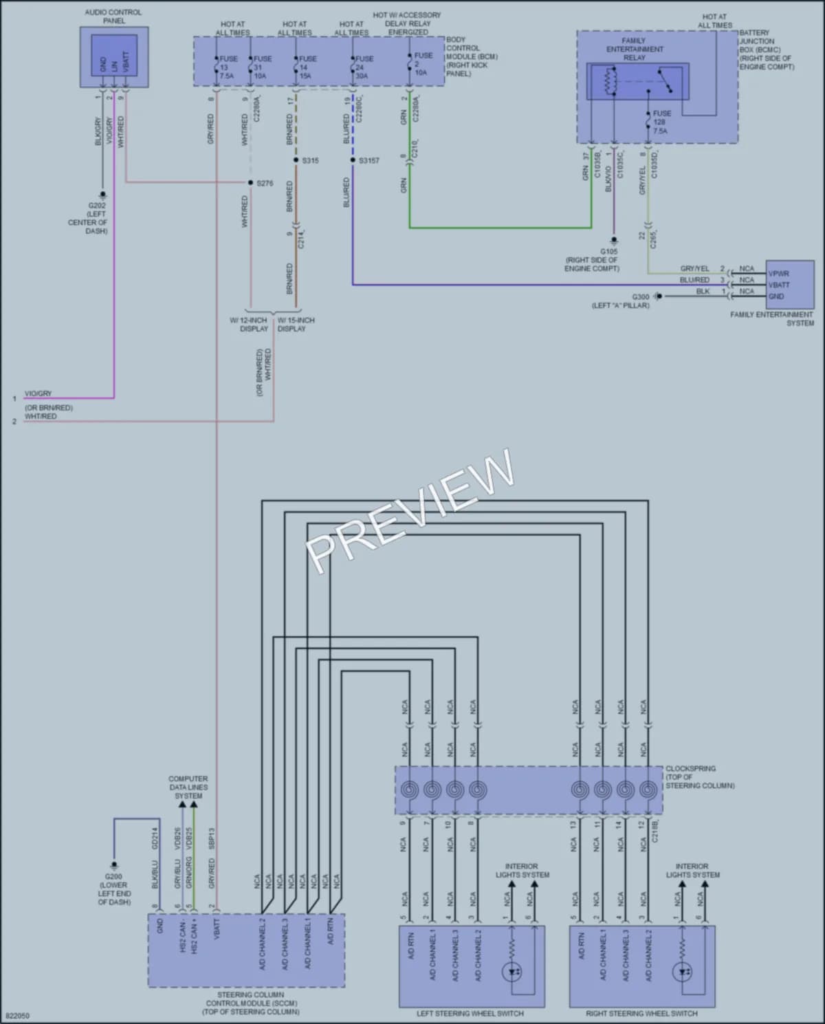 2023 Ford ExpeditionMAX Navigation wiring diagram preview