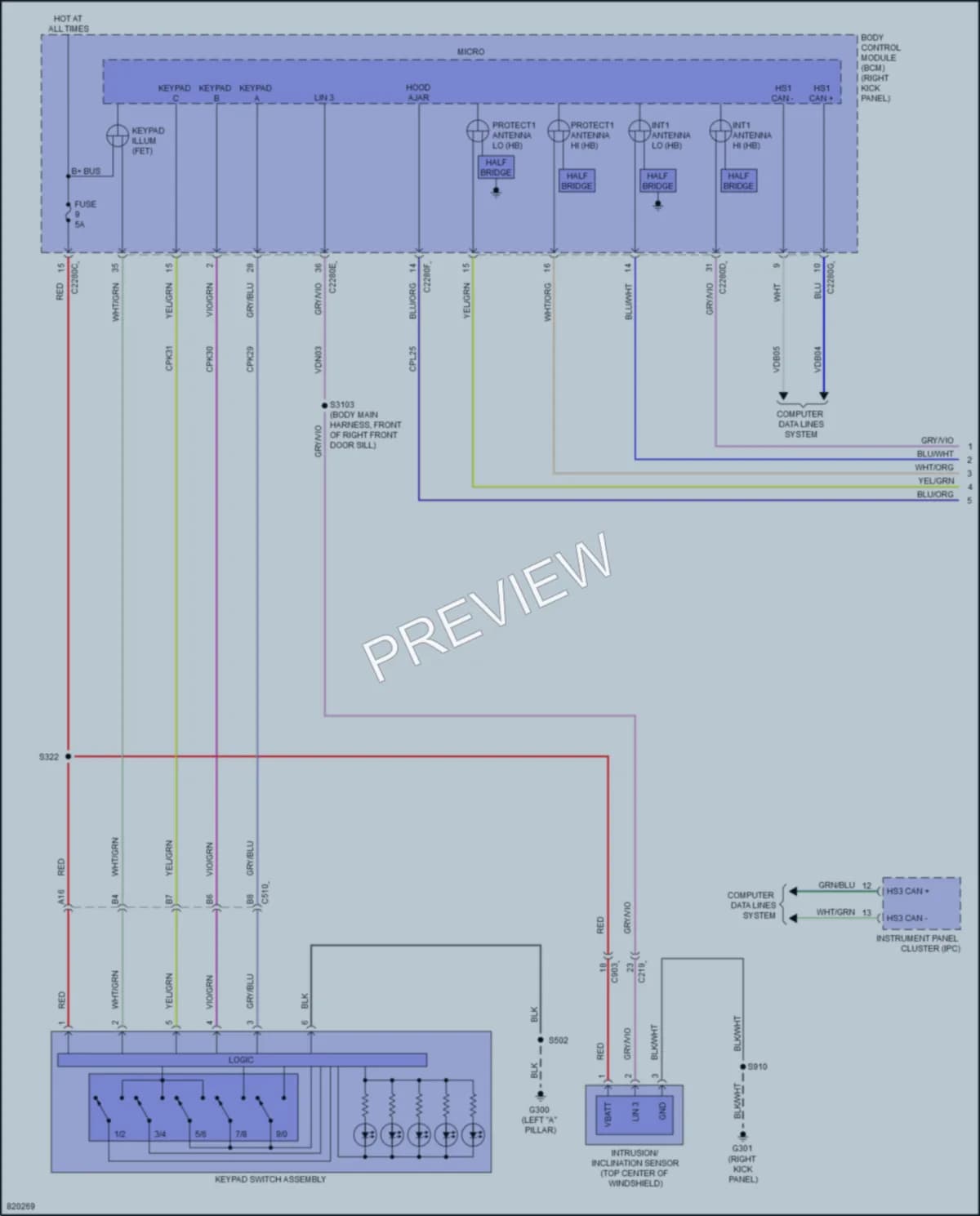 2023 Ford ExpeditionMAX Power Door Locks wiring diagram preview