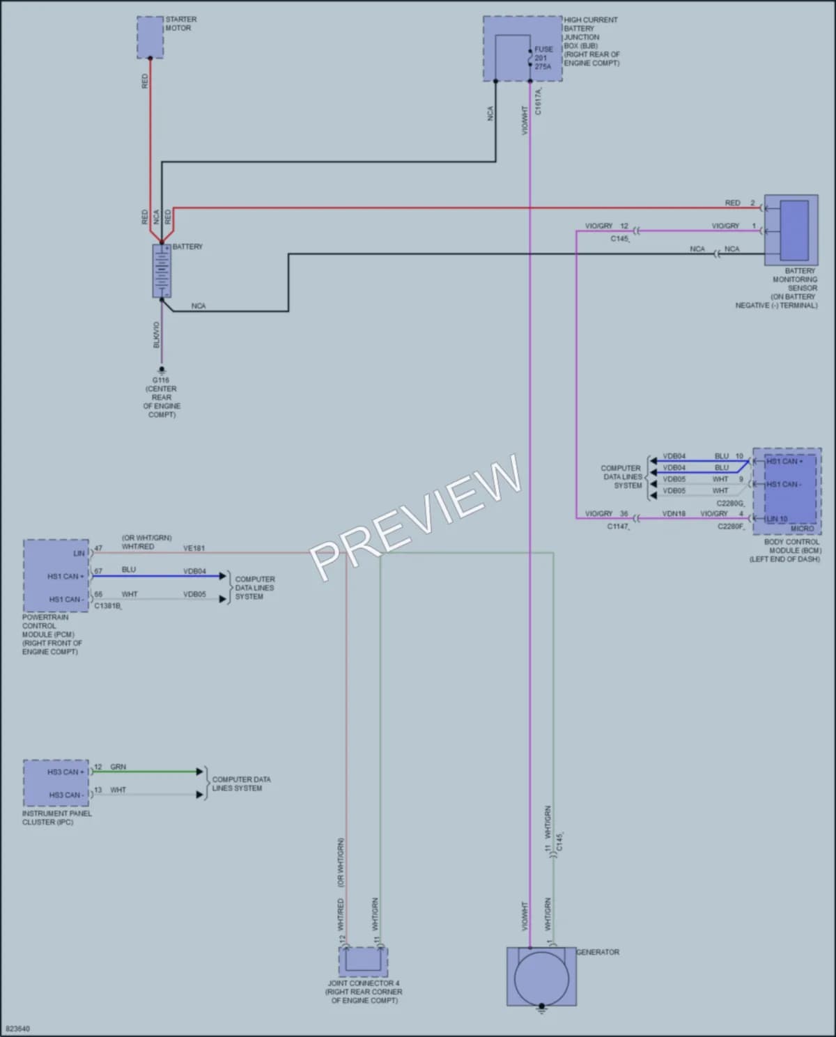 2023 Ford ExplorerHybrid Starting Charging wiring diagram preview