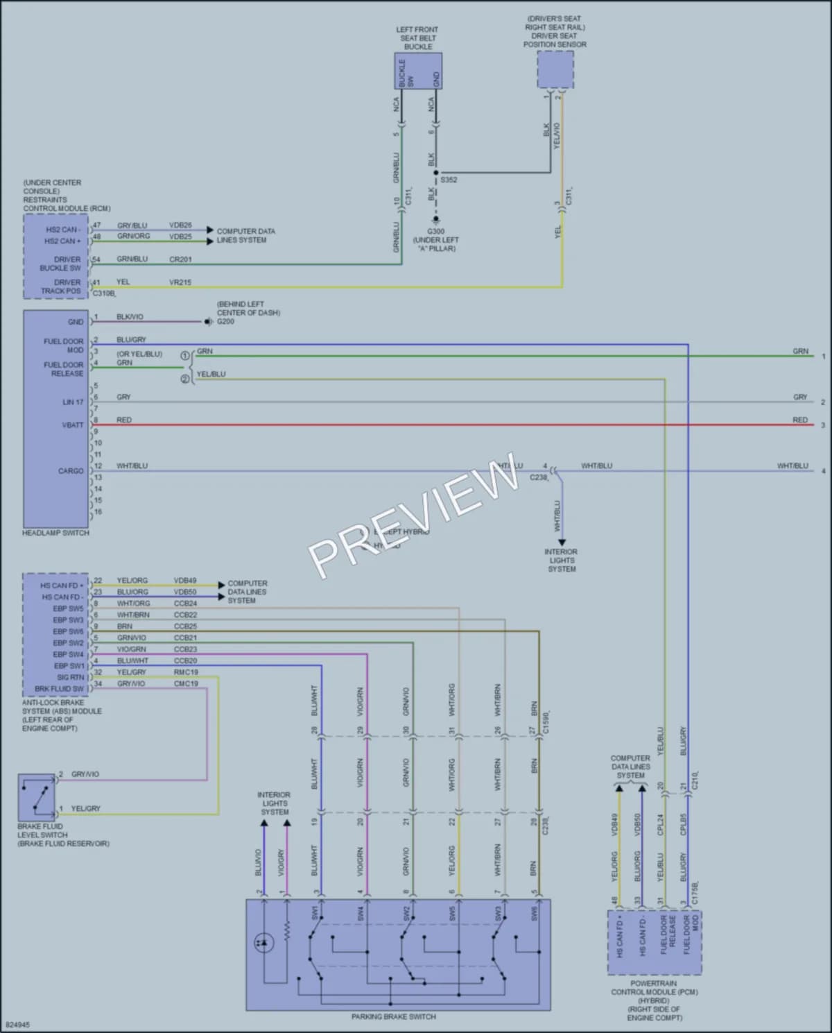 2023 Ford F150 Warning Systems wiring diagram preview