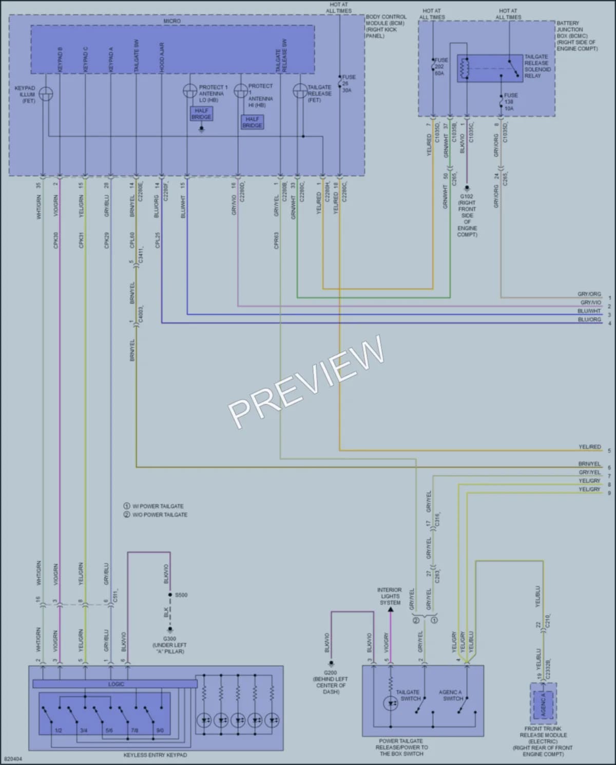 2023 Ford F150Lightning Anti Theft wiring diagram preview