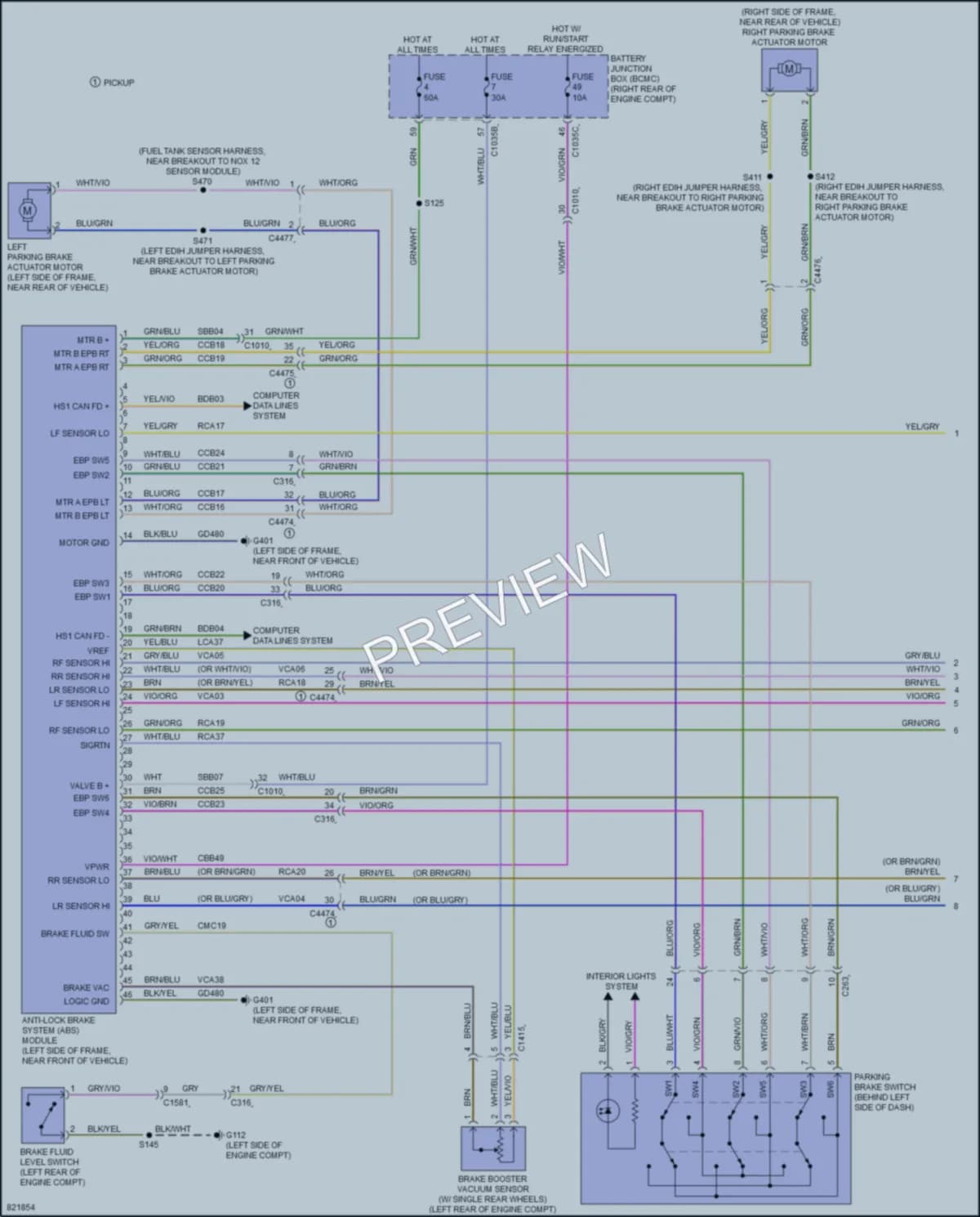 2023 Ford F350SuperDuty Anti Lock Brakes wiring diagram preview