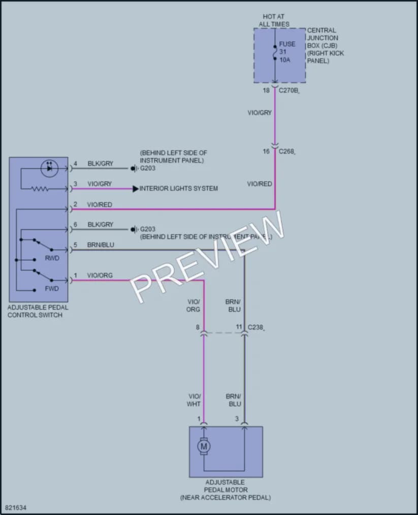 2023 Ford F450SuperDuty Power Seats wiring diagram preview