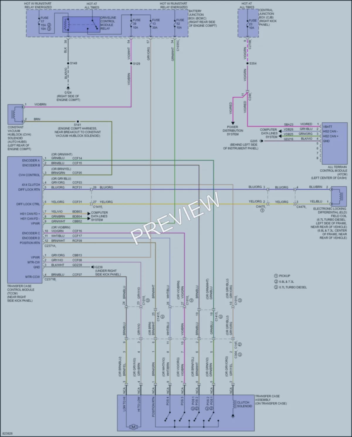2023 Ford F450SuperDuty Transmission wiring diagram preview