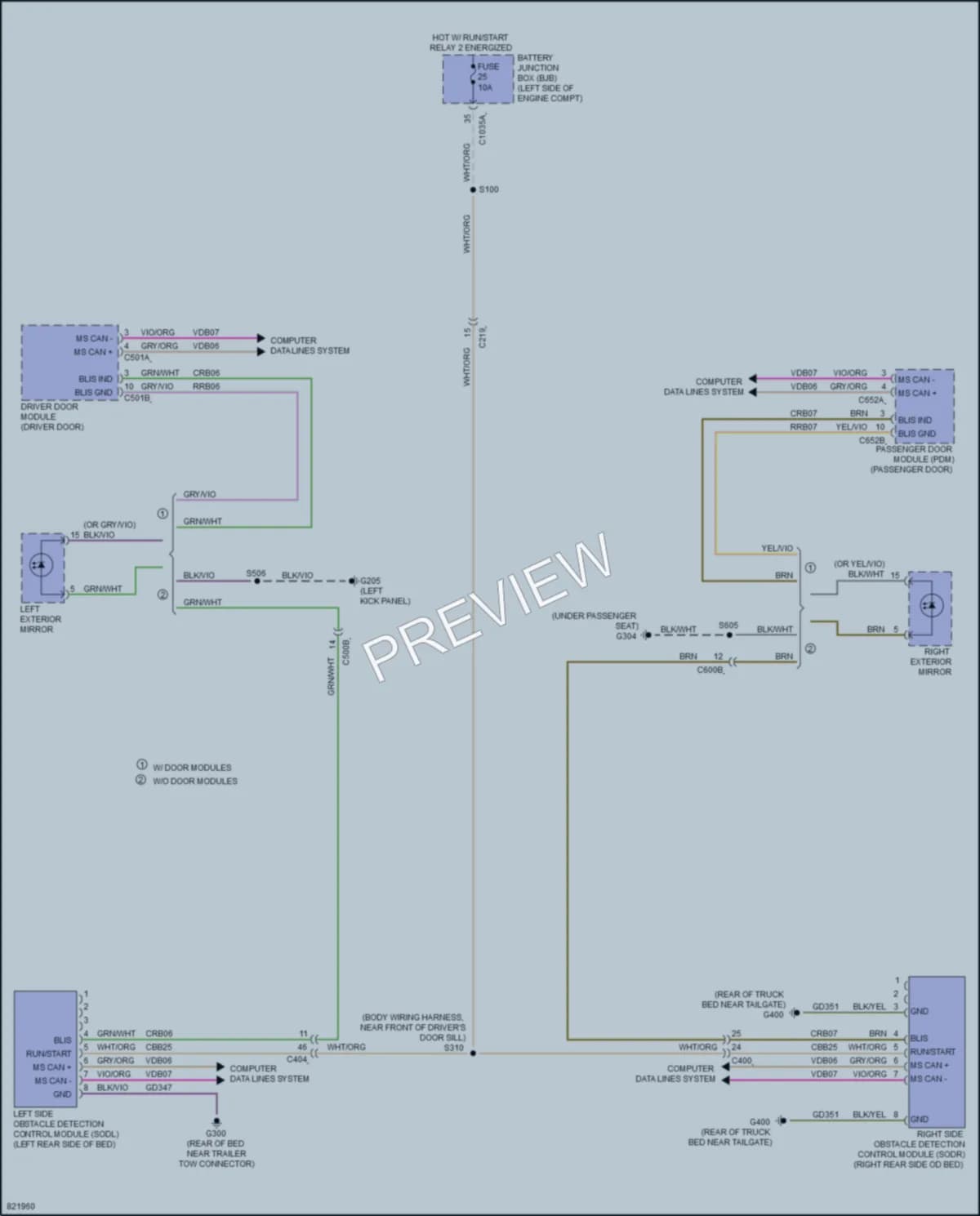 2023 Ford MaverickHybrid Navigation wiring diagram preview