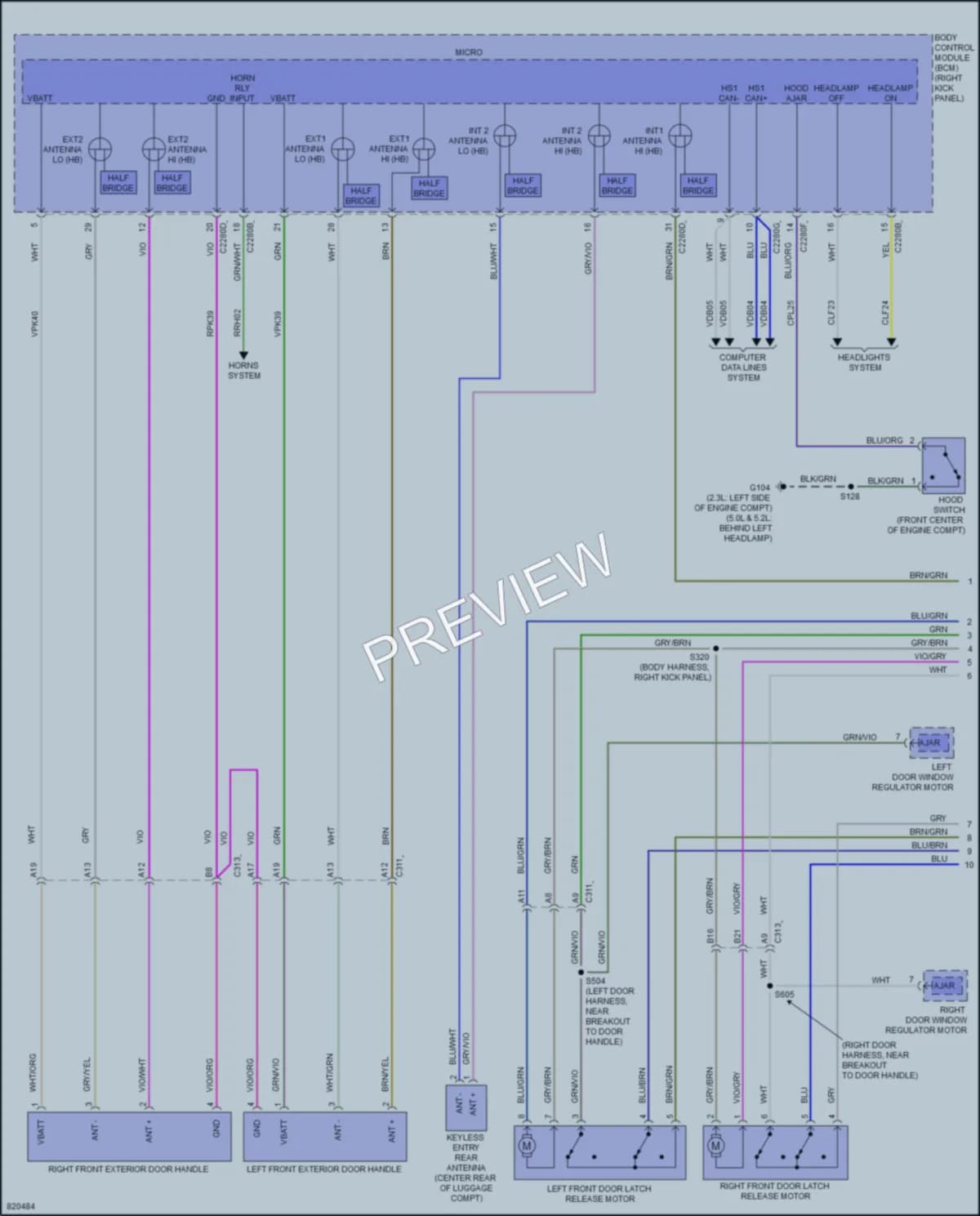 2023 Ford Mustang Anti Theft wiring diagram preview