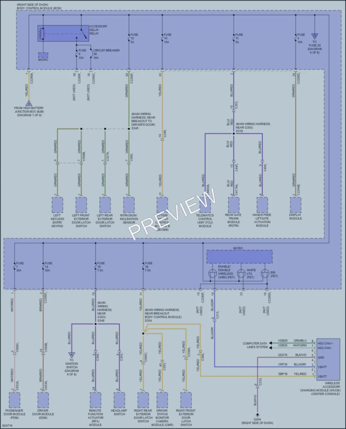 2023 Ford MustangMachE Power Distribution wiring diagram preview